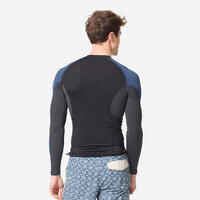 Men’s anti-UV T-shirt long-sleeved - 500 black blue