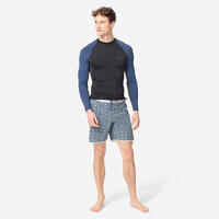 Men’s anti-UV T-shirt long-sleeved - 500 black blue