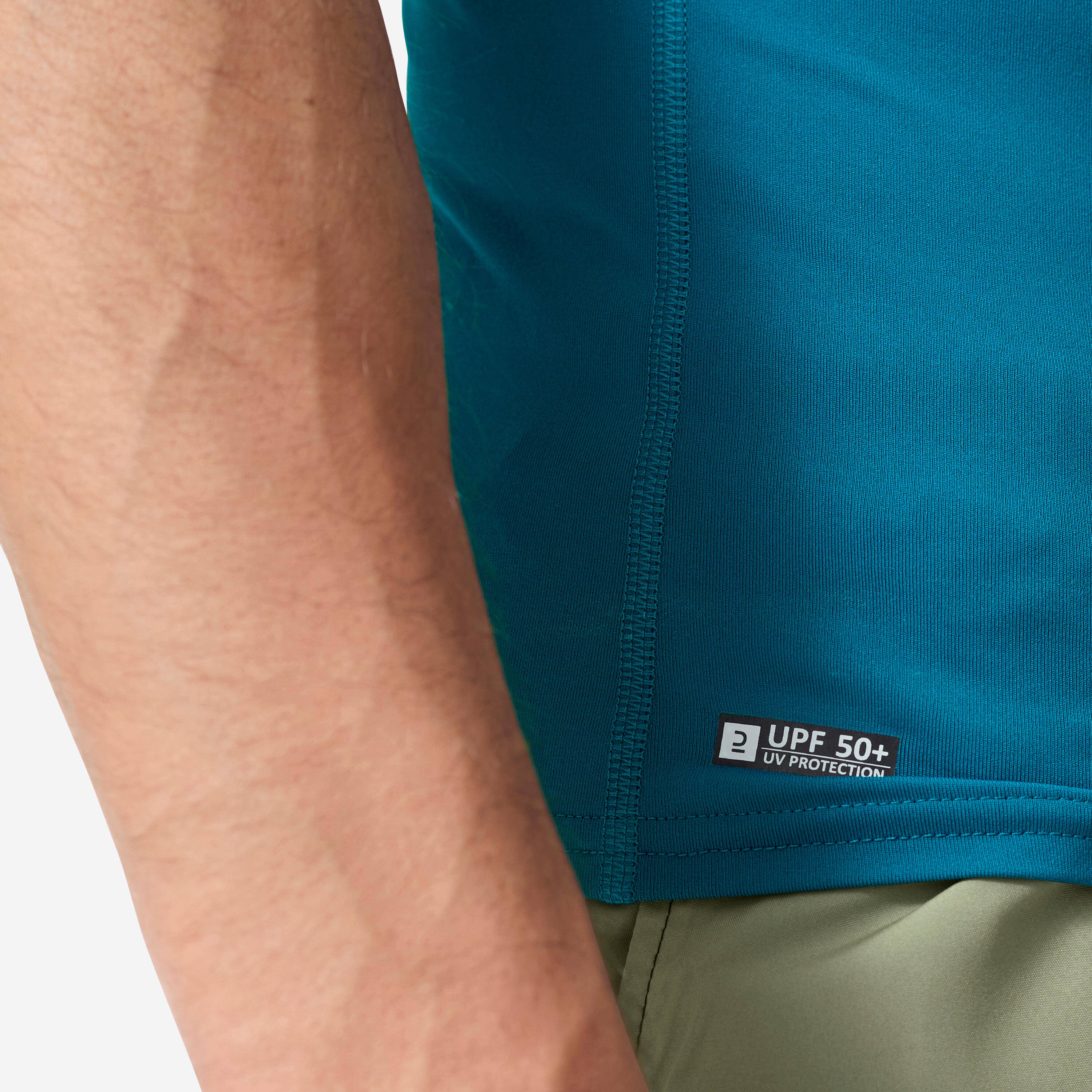 Men Surfing T shirt Short Sleeve UV Protection UPF50+ Blue -  5