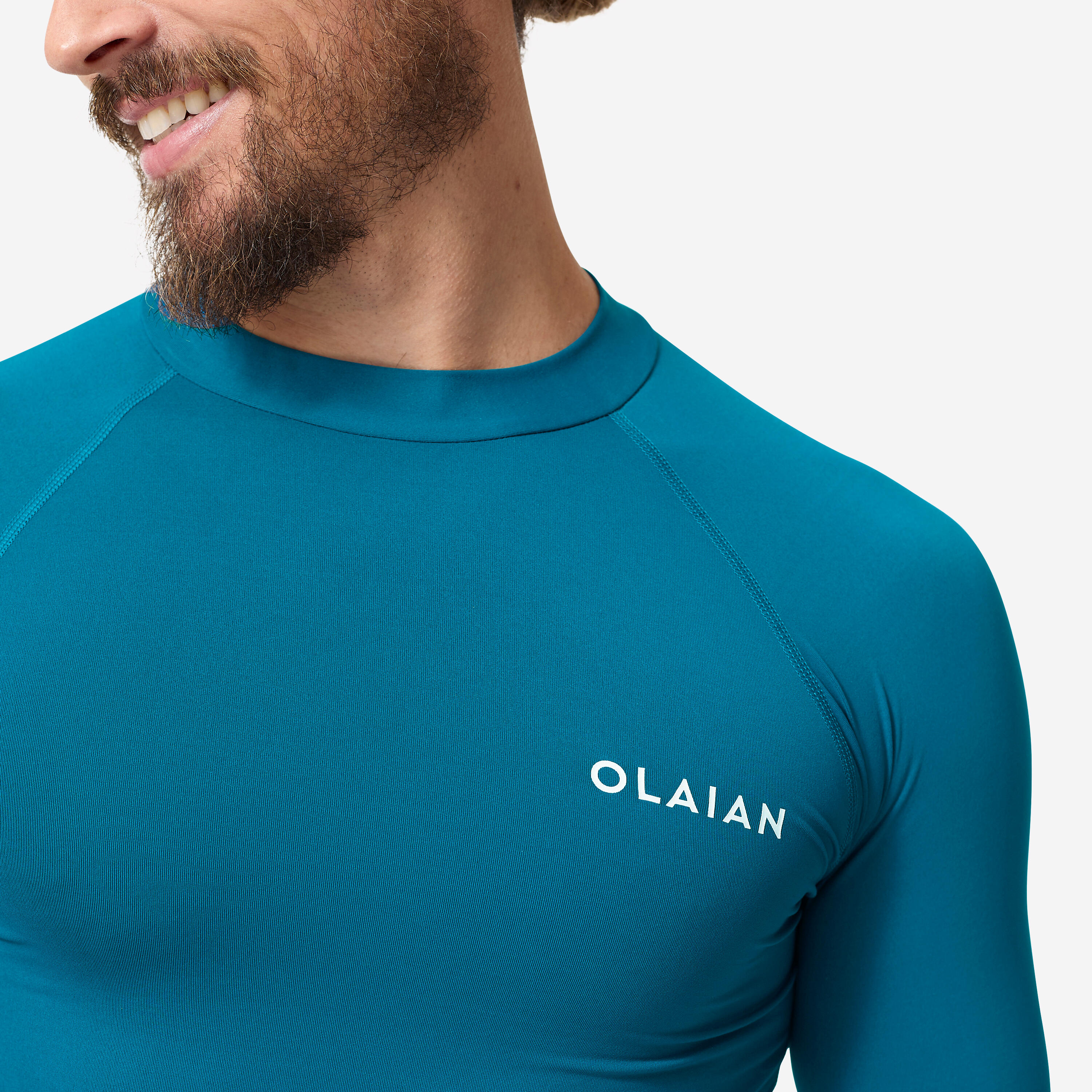 Men Surfing T shirt Short Sleeve UV Protection UPF50+ Blue