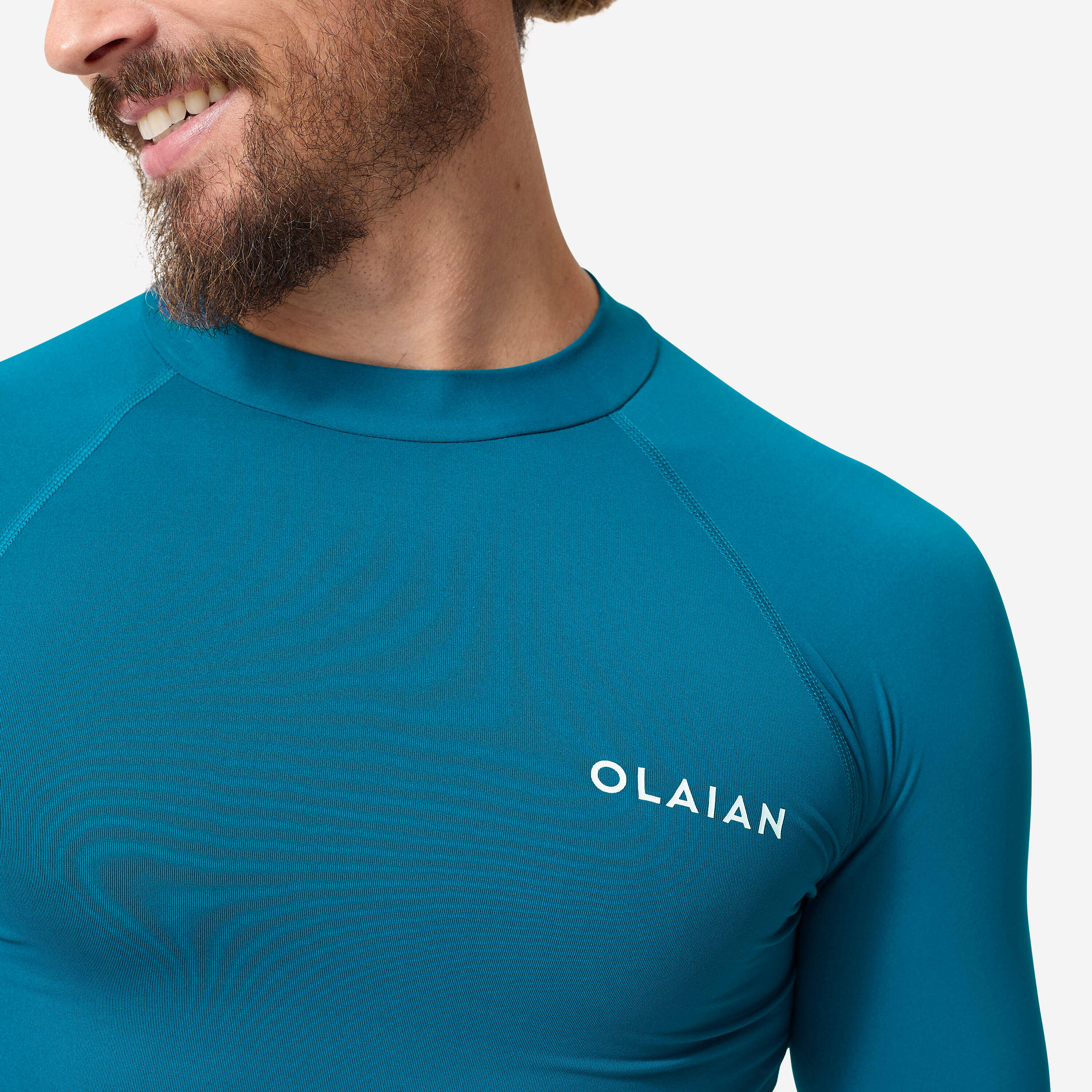 Men Surfing T shirt Short Sleeve UV Protection UPF50+ Blue -  3