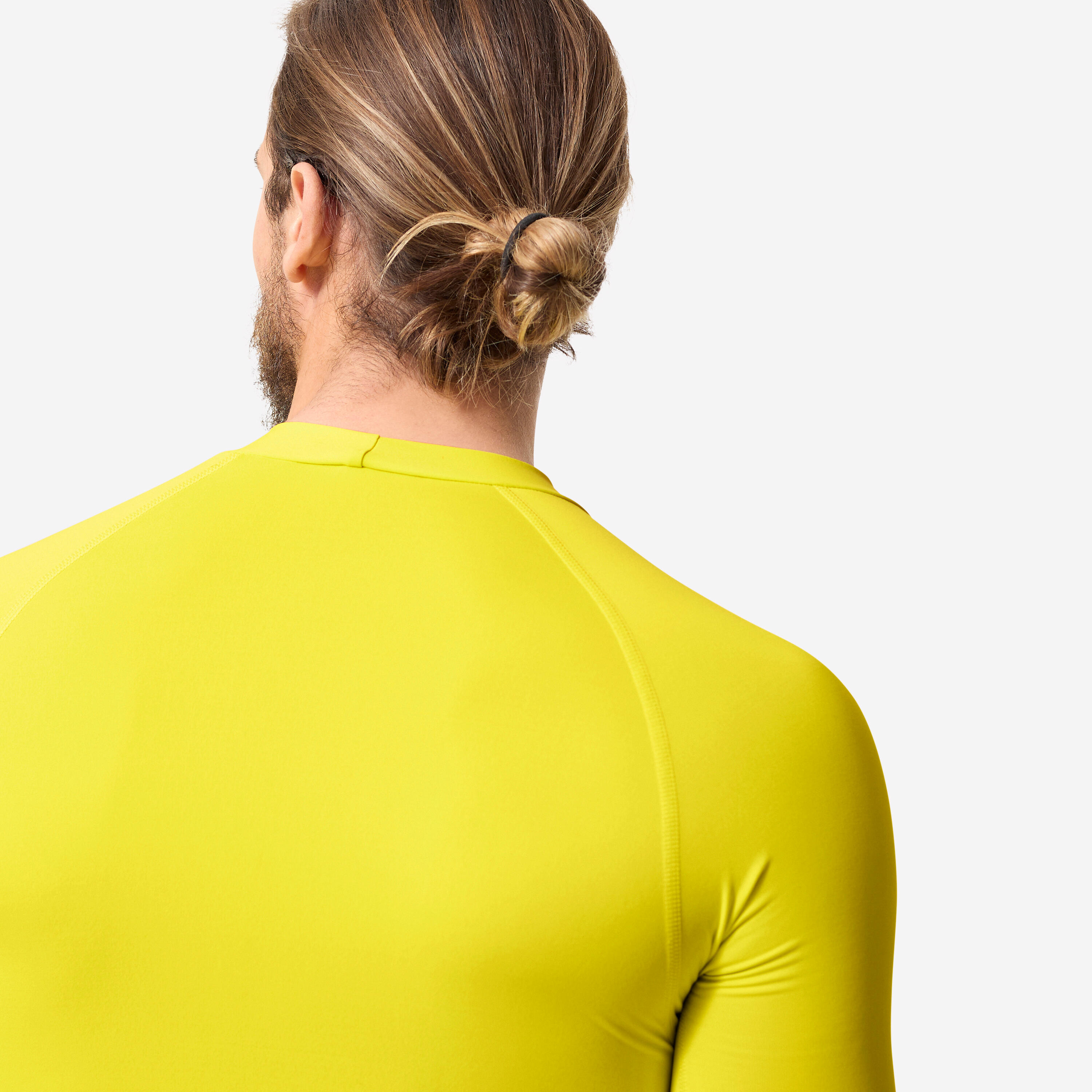 Men Surfing Short Sleeve UV Protection UPF50+ Yellow