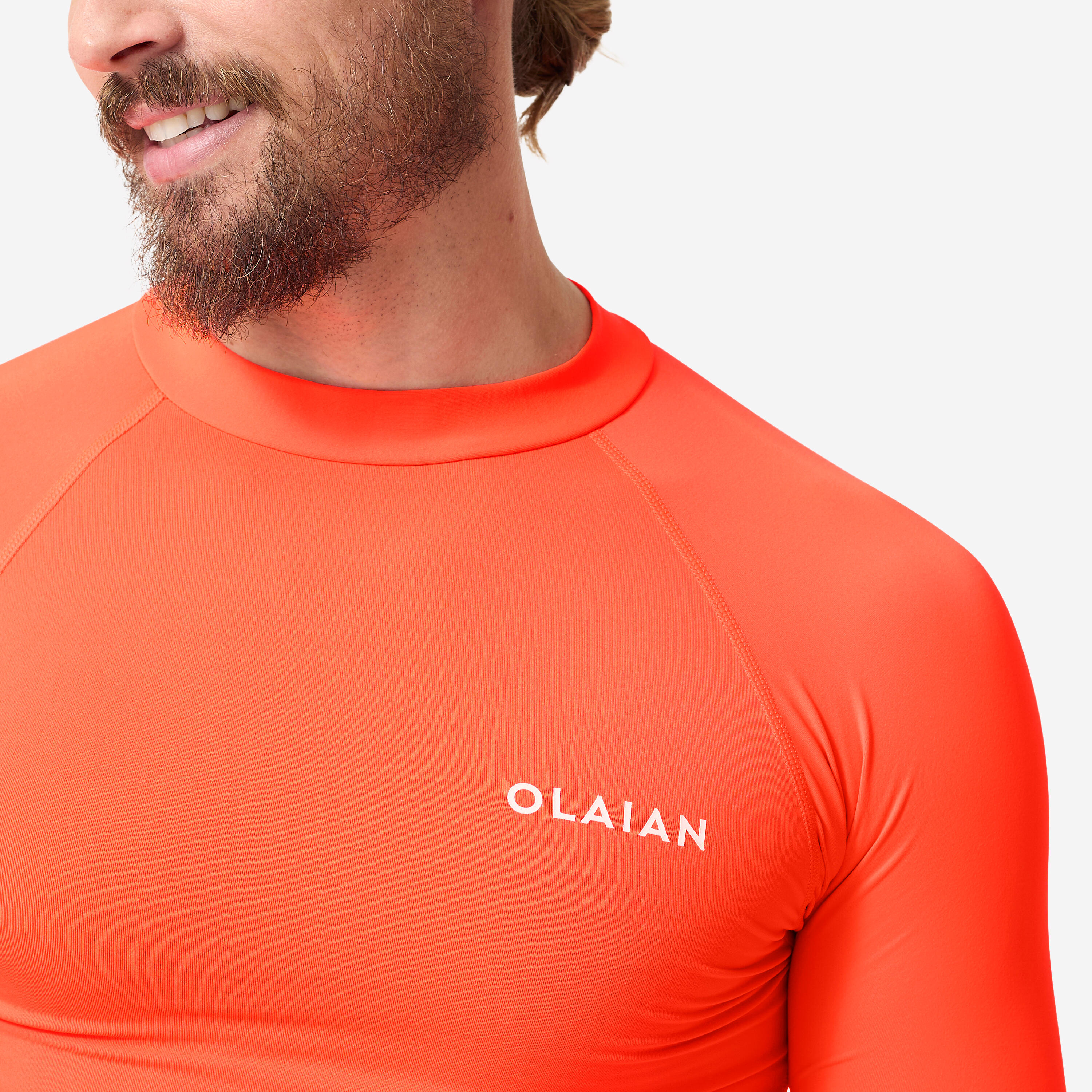 100 Men's Short Sleeve UV Protection Surfing Top T-Shirt