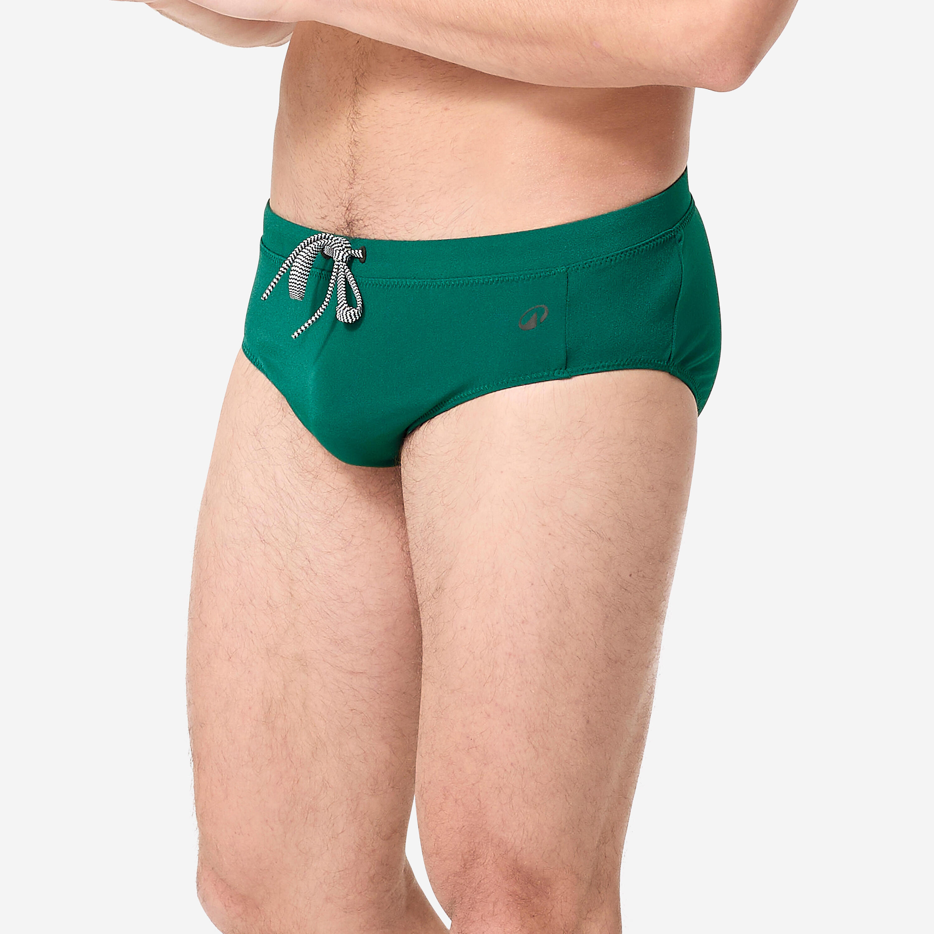 Calções de banho de natação homem - 100 plus verde 3/10