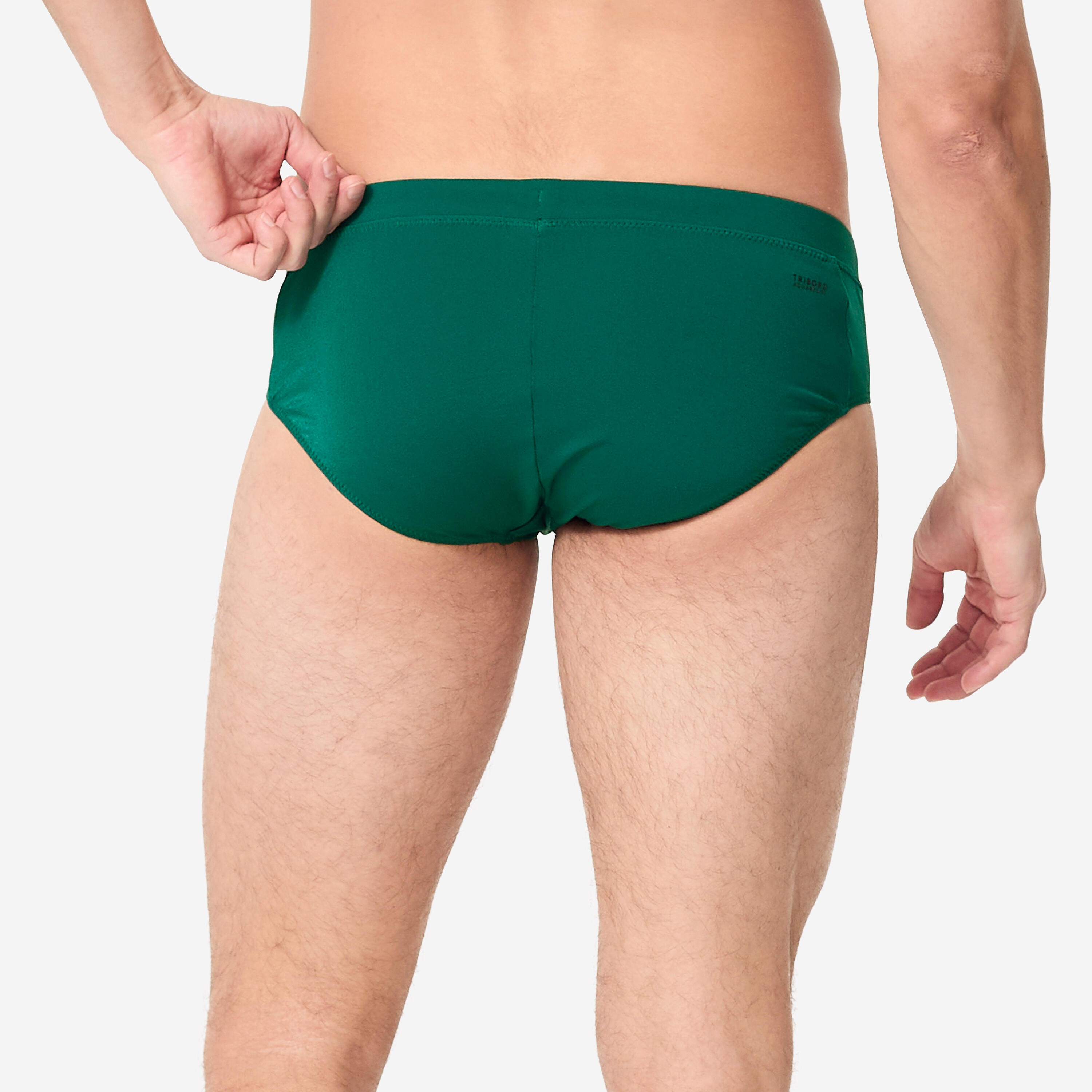 Calções de banho de natação homem - 100 plus verde 4/10