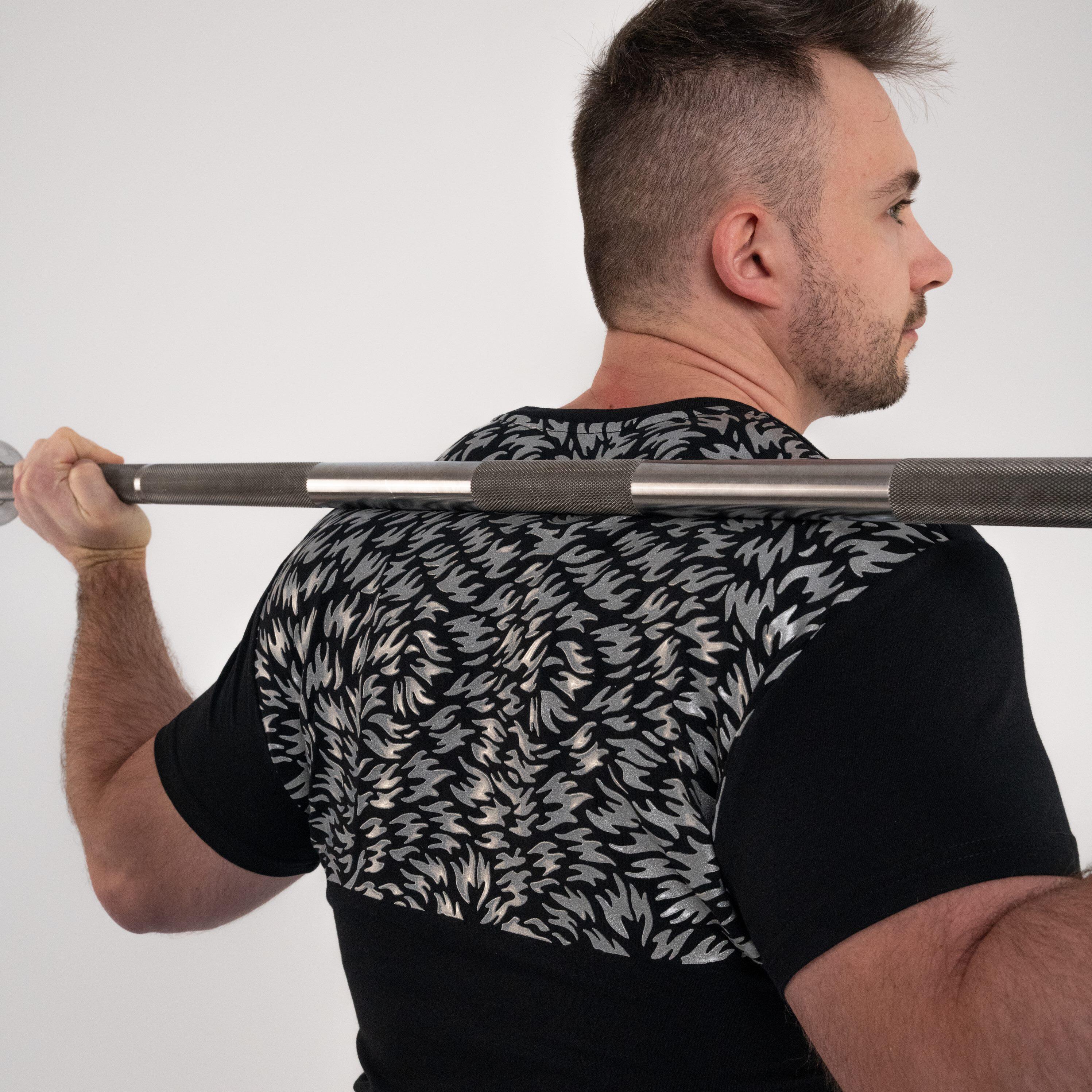 Koszulka slim DZIK® PRO GRIP srebrna 4/5