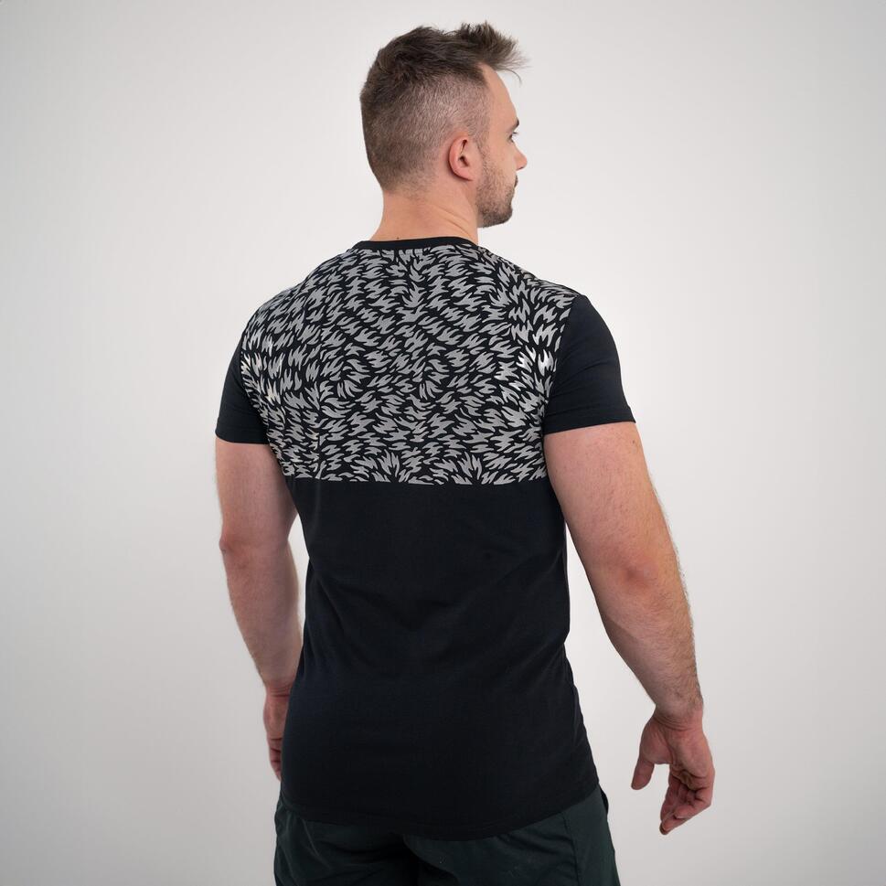 Koszulka slim DZIK® PRO GRIP srebrna