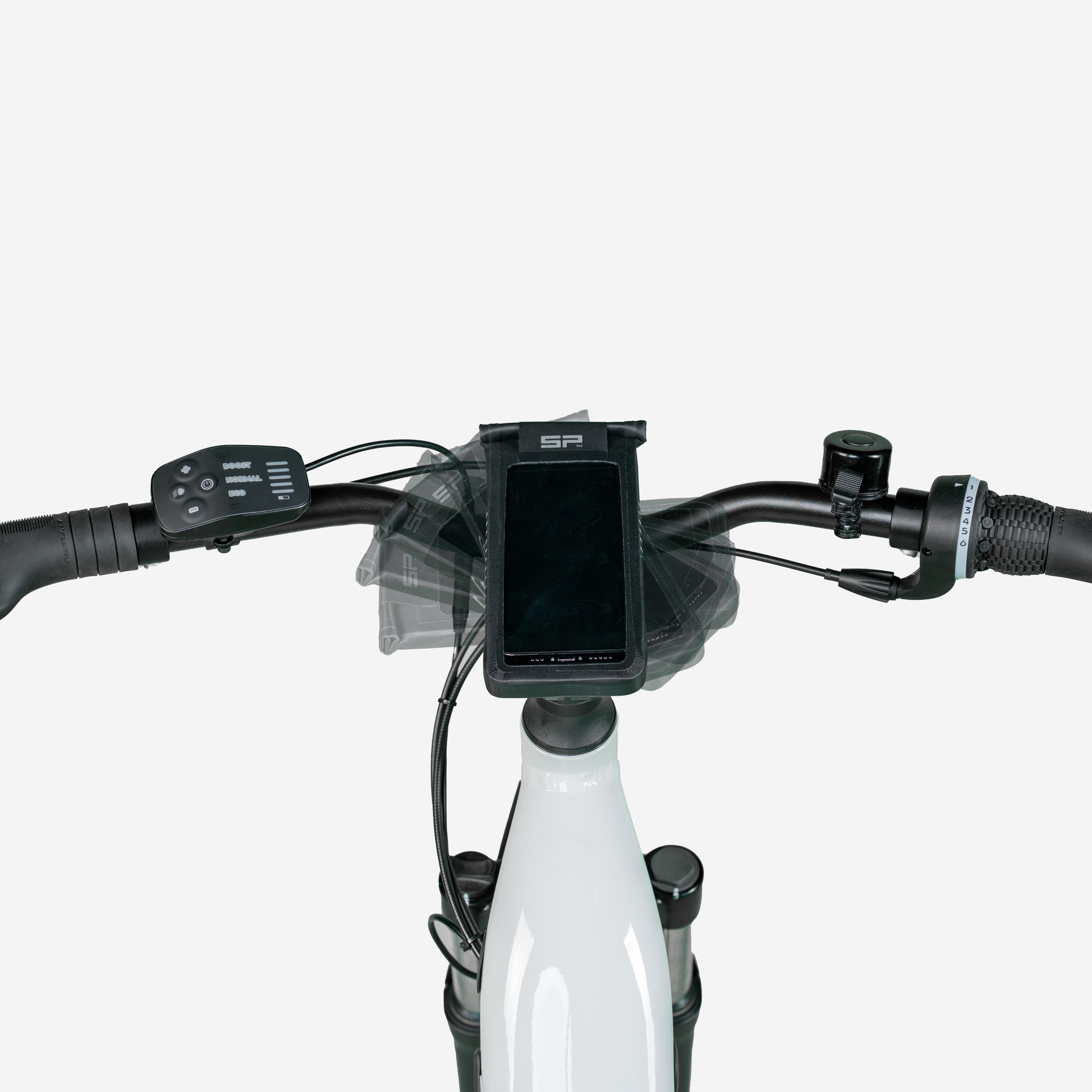 ROCKRIDER Trekingový elektrobicykel E-ACTV 100 sivý L-XL · záber 11