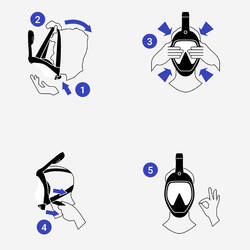 ម៉ាស Easybreath+  > 10 ឆ្នាំ - វីយ៉ូឡែត
