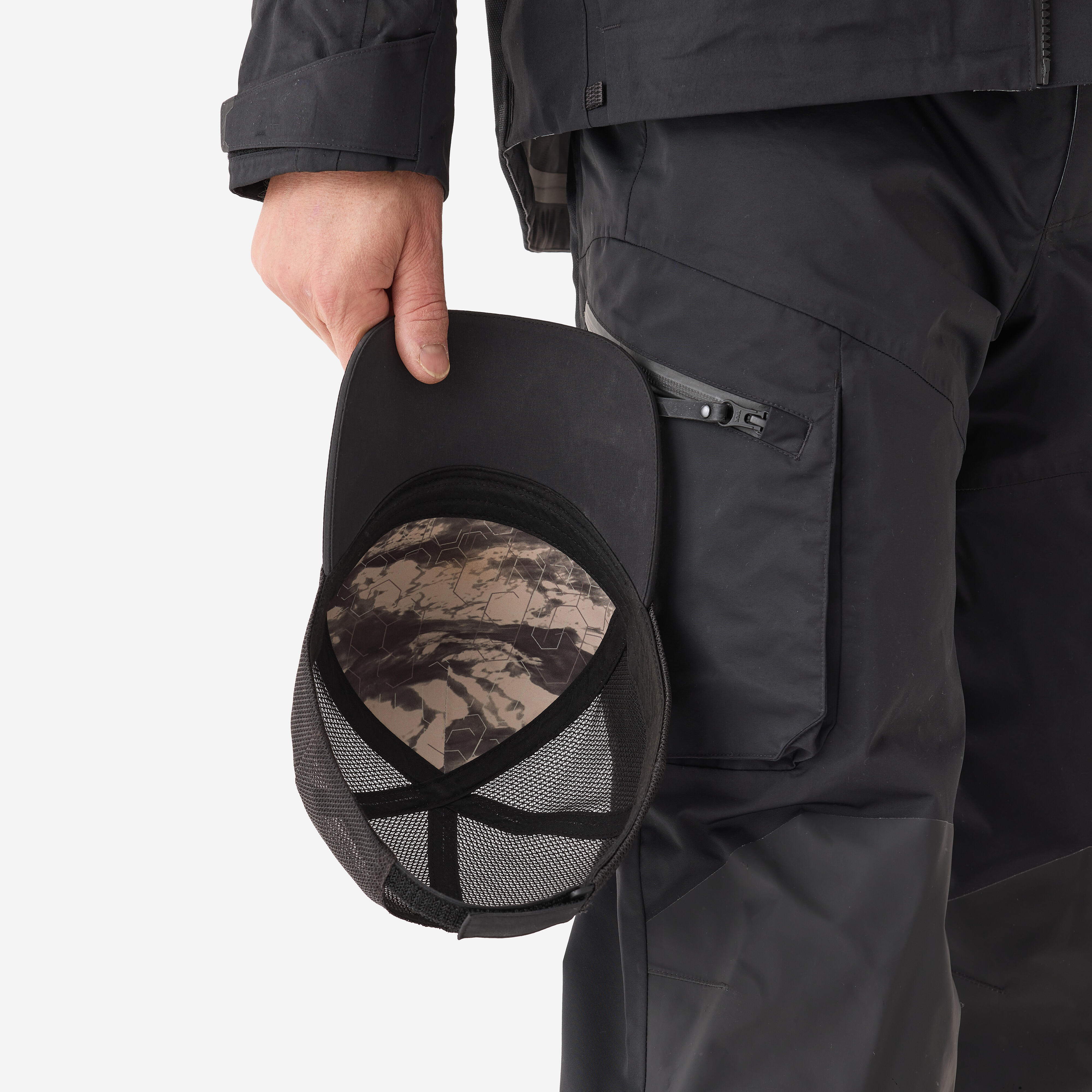 Casquette de pêche imperméable – 900 noir - CAPERLAN