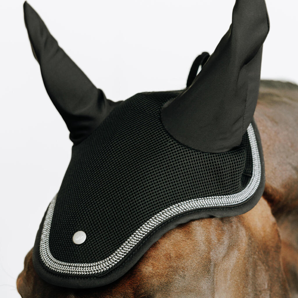 Fliegenhaube Riding Pferd schwarz