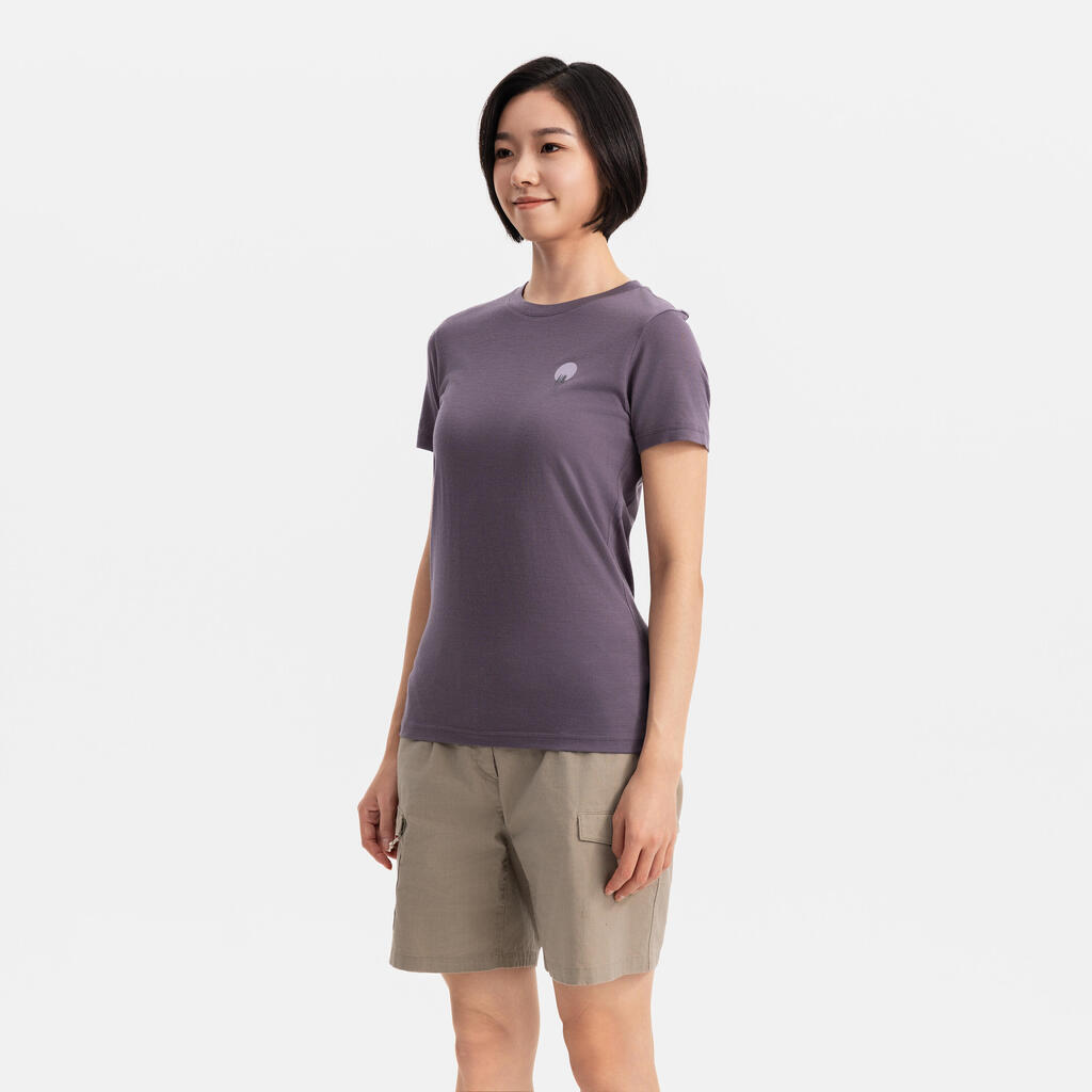 T-SHIRT EN LAINE TRAVEL 500 FEMME