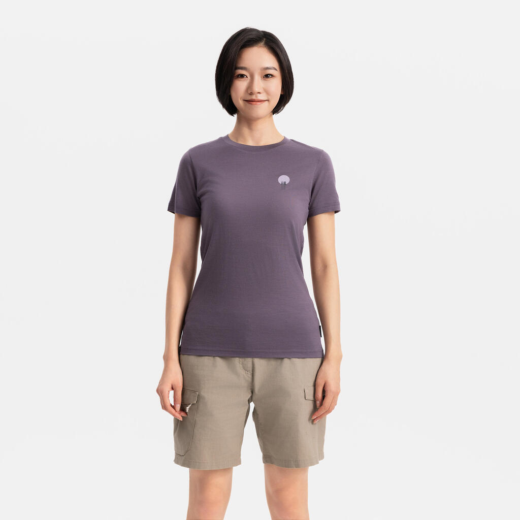 T-SHIRT EN LAINE TRAVEL 500 FEMME