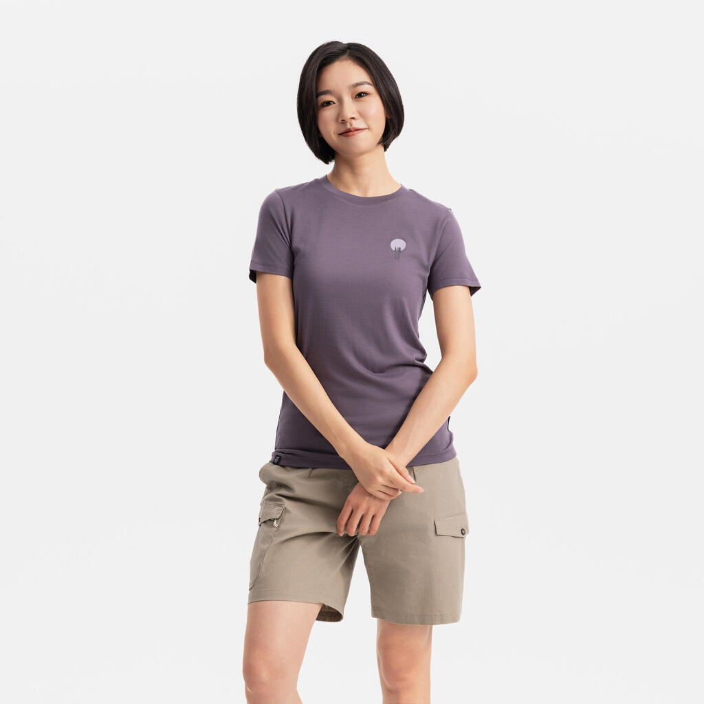 T-SHIRT EN LAINE TRAVEL 500 FEMME