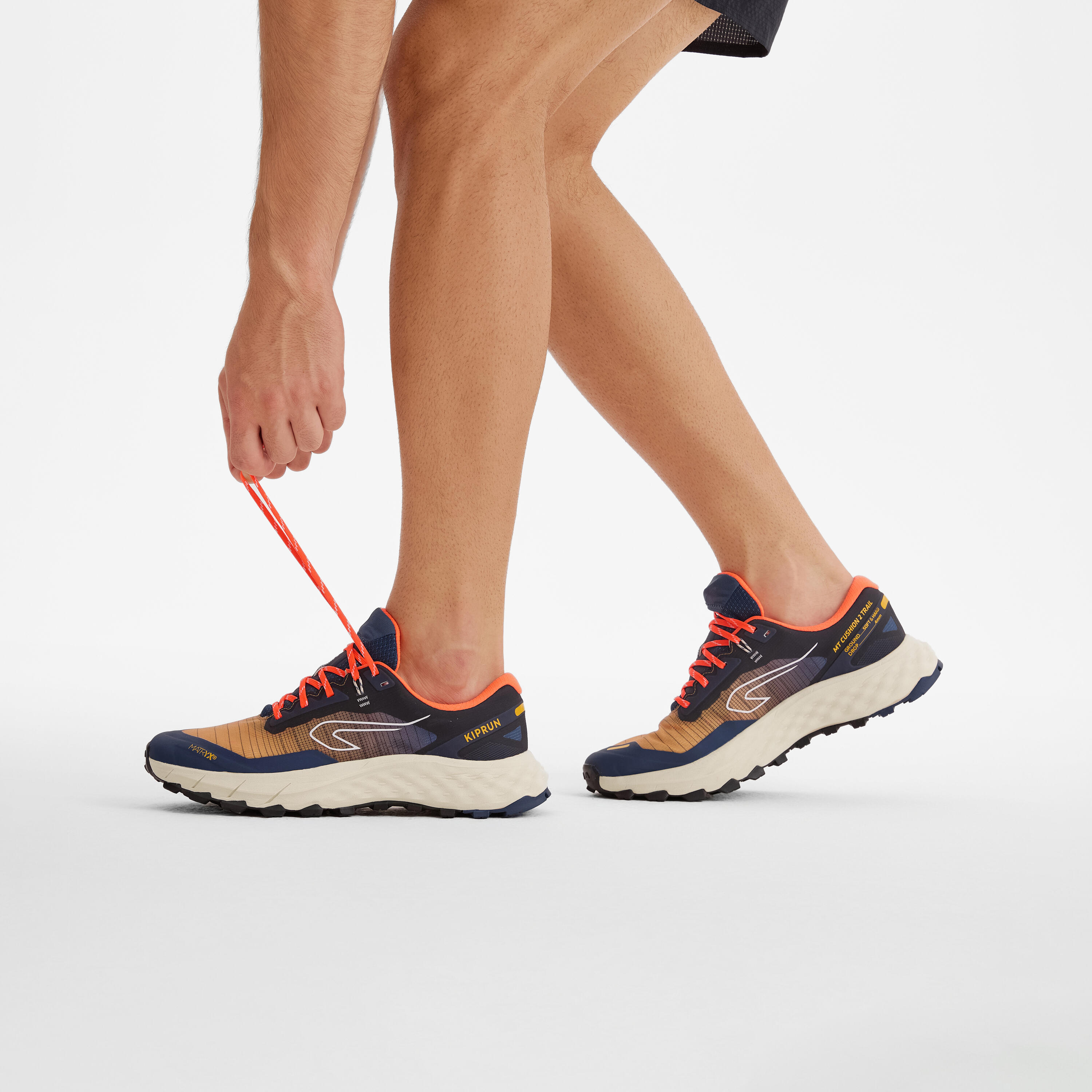 Zapatillas de running trail hombre, Kiprun MTC2, azul  10/12