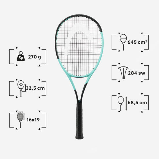 Racchetta tennis adulto Head BOOM MP L verde-nero