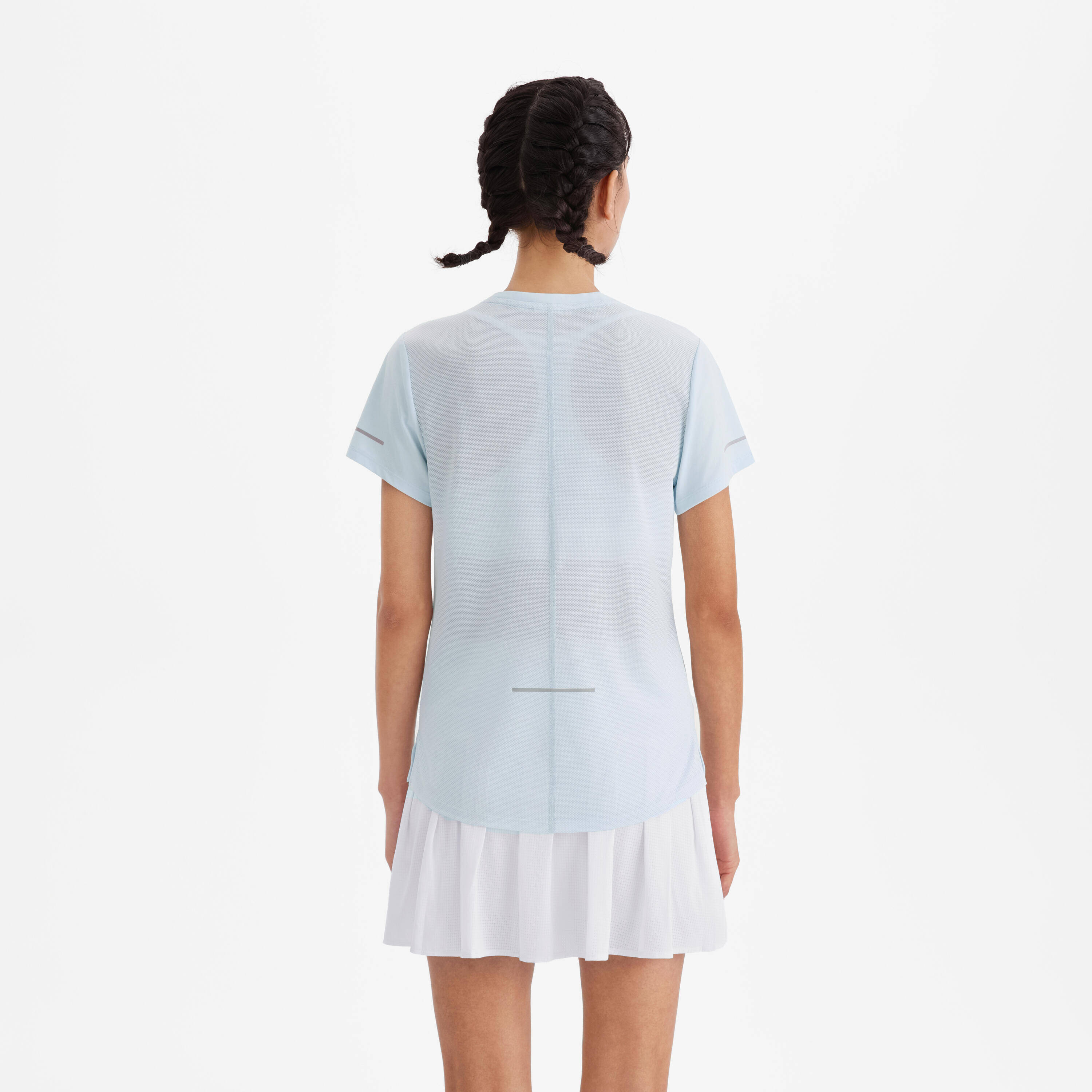 Women's Running Breathable T-shirt KIPRUN Run 500 Dry-grey -  2