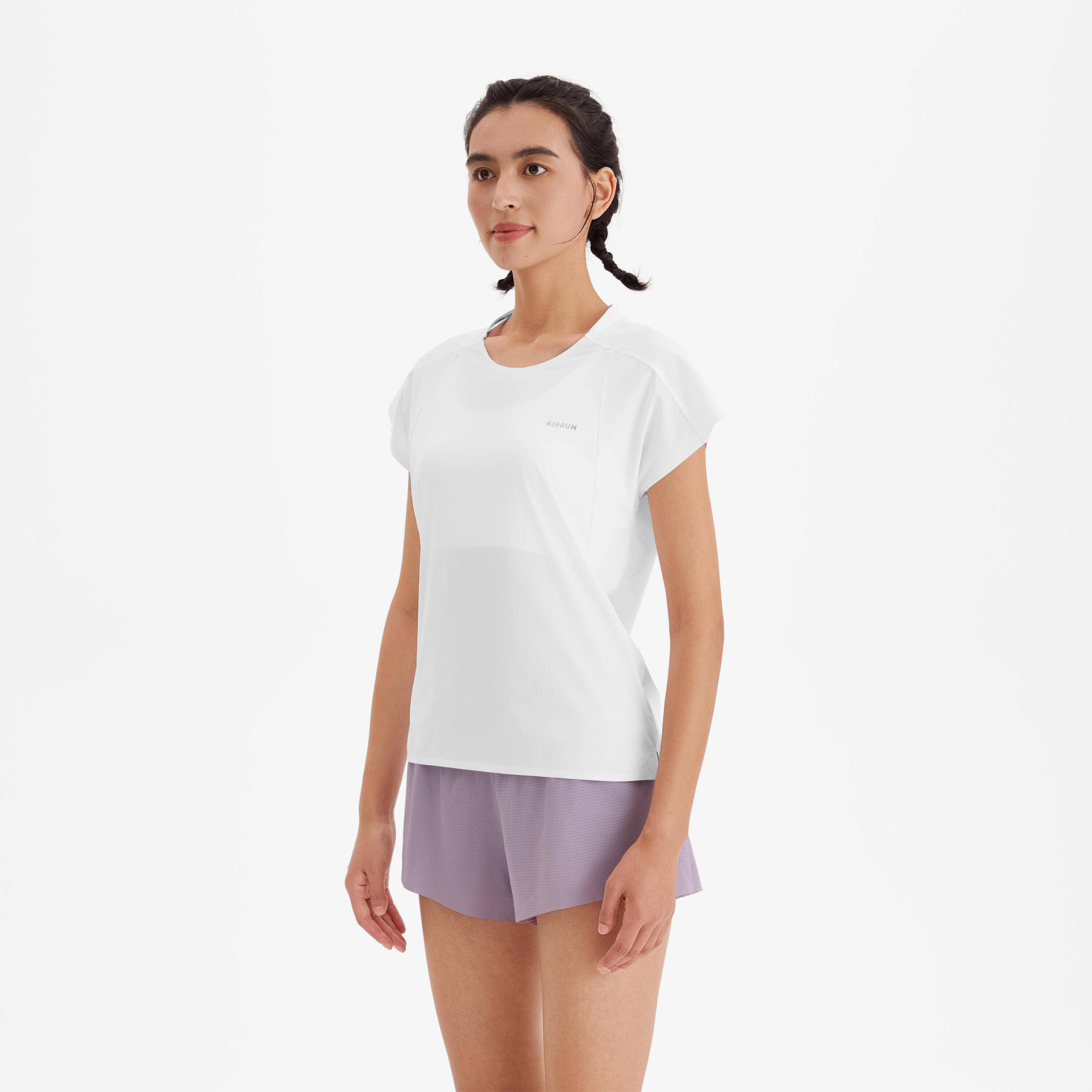 Women's Lightweight Running T-Shirt - KIPRUN Run 900 Light white -  2