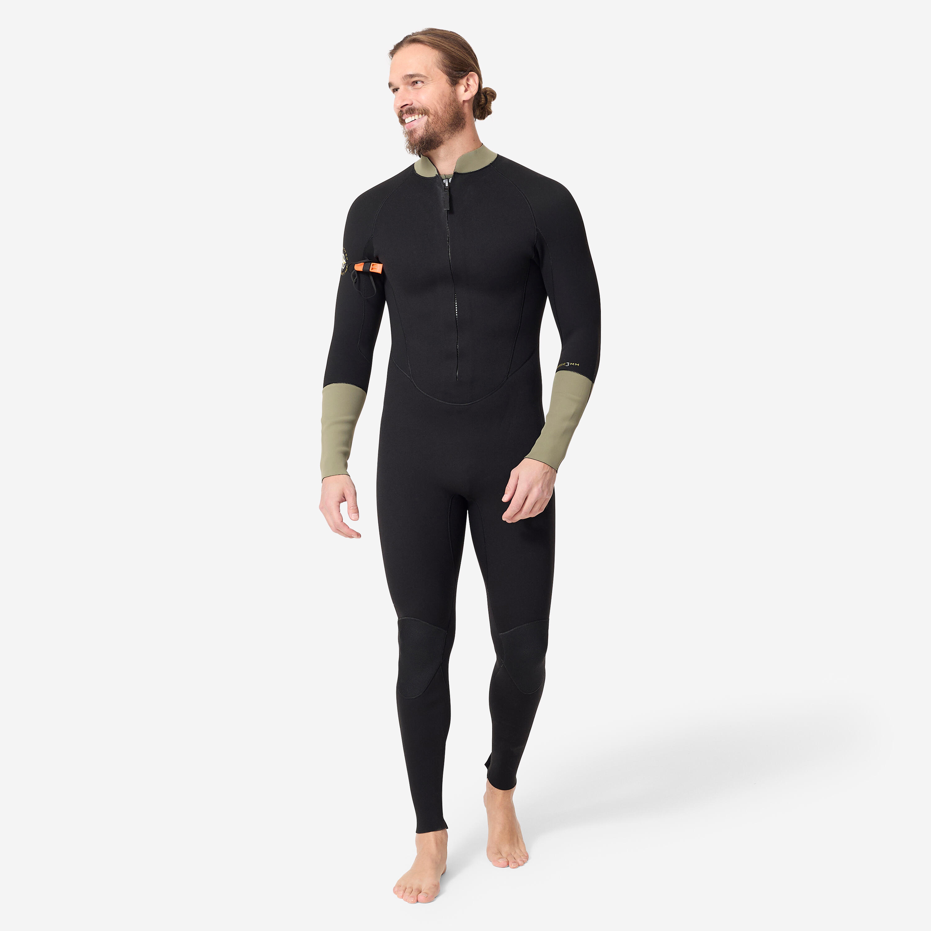 OCEAN STEP Neoprenanzug Wasserwandern Herren 3/2 mm Zweiwege-Reißverschluss - Classic