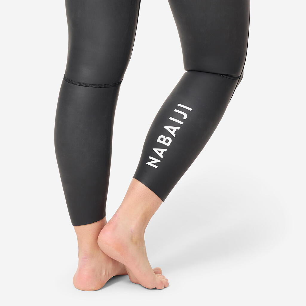 Crno žensko neoprensko odelo za plivanje LONG JANE OWS 500 2/2