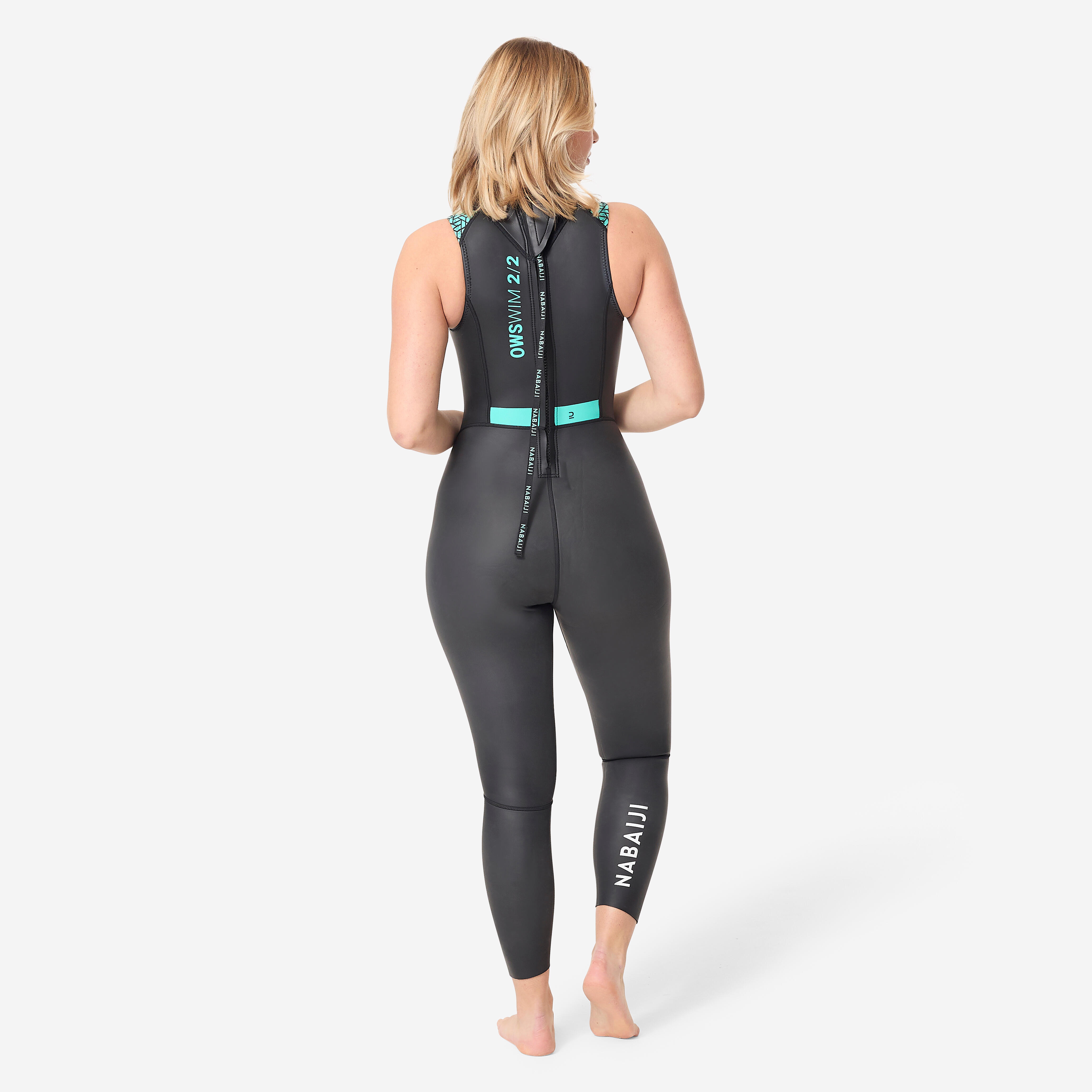 NABAIJI Dámska neoprénová kombinéza LongJane OWS 500 2/2 do otvorených vôd čierna L-XL · záber 3