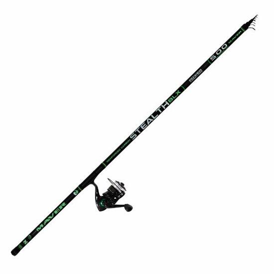 Set canna e mulinello pesca a bolognese Maver Stealth BLX 5mt + Golia 2000
