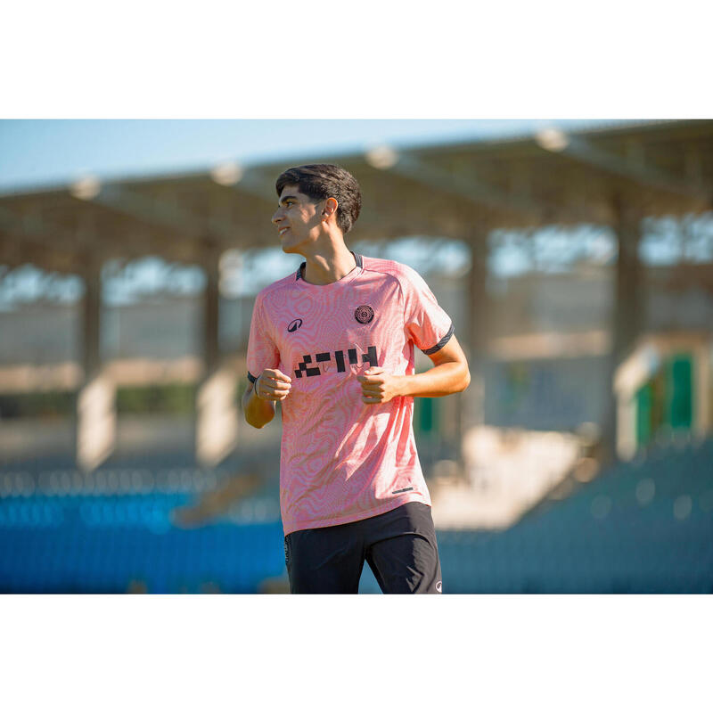 TRICOU DE FOTBAL VIRALTO II SNAKE ROZ-NEGRU ADULȚI