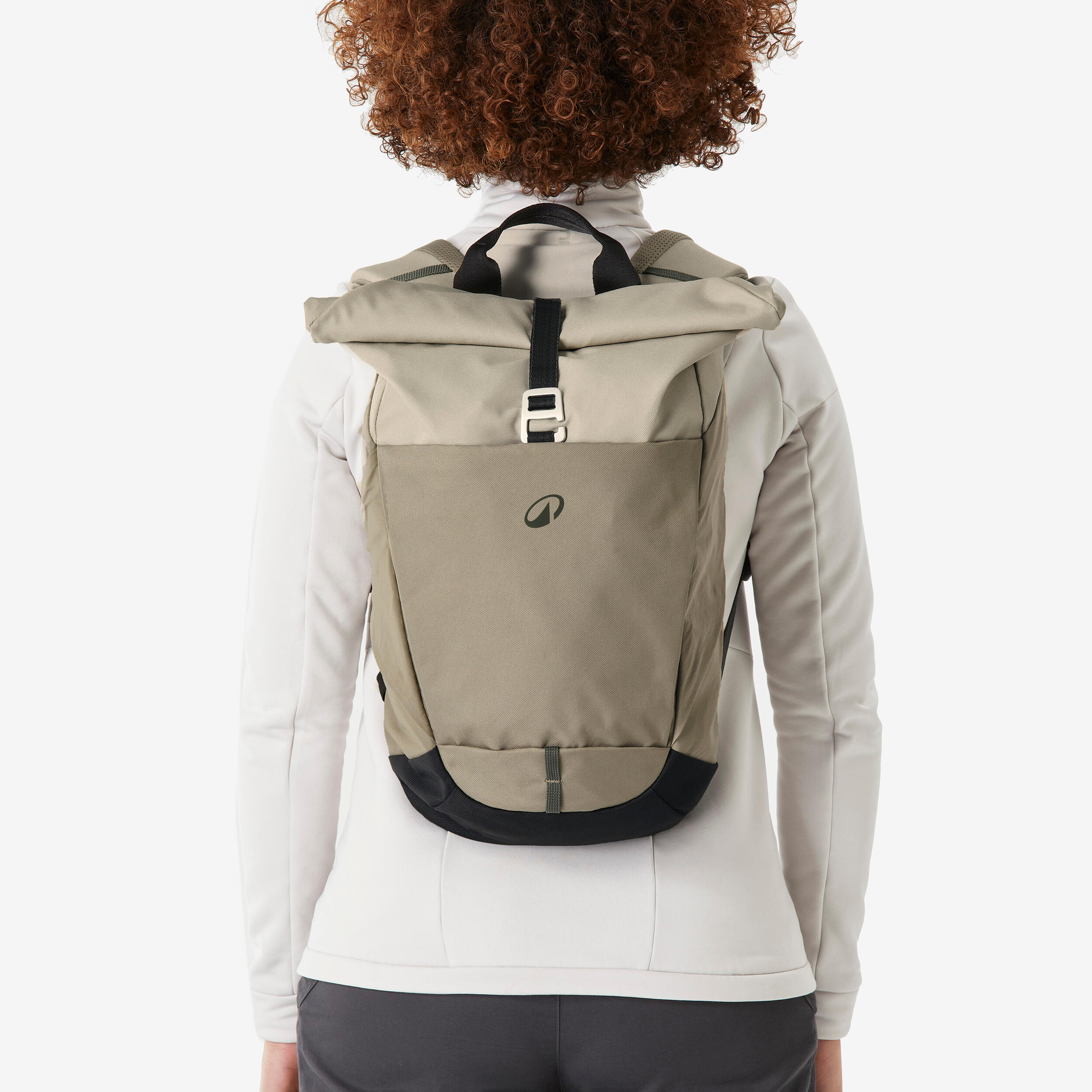 Hiking Backpack 16L+4 NH500 Escape RollTop - Beige 2/14
