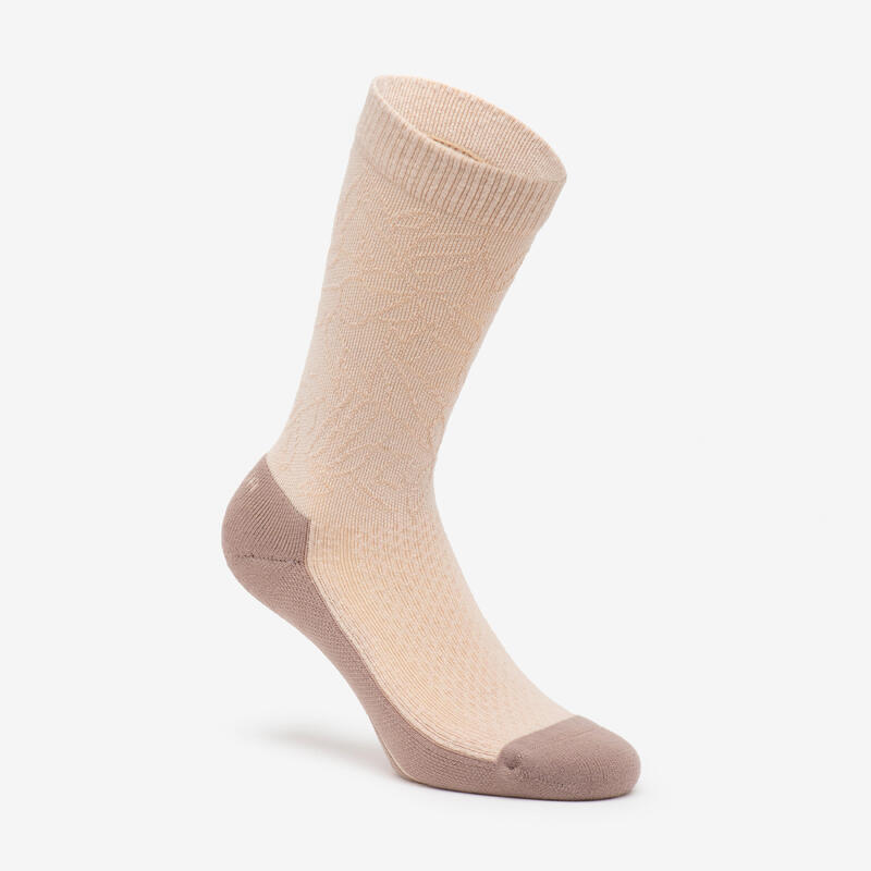 Chaussette hike 100 high  - lime & flore - lyocell & lin - lot de 2 paires