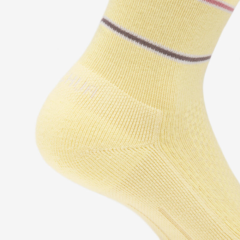 Chaussette hike 100 high  - lime & flore - lyocell & lin - lot de 2 paires