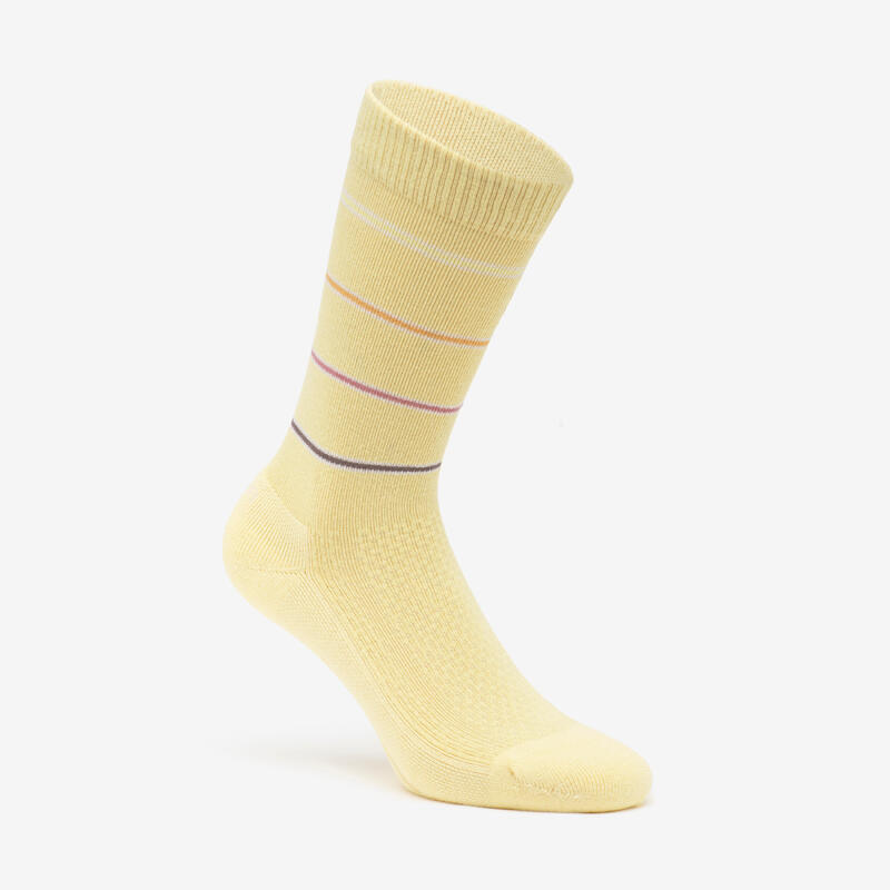 Chaussette hike 100 high  - lime & flore - lyocell & lin - lot de 2 paires