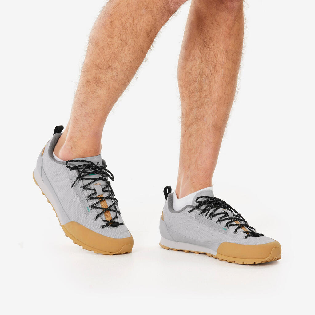 Men's Hiking Boots, Arpenaz 500 Revival Natural - Grey