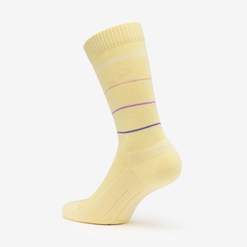 Chaussette hike 100 high  - lime & flore - lyocell & lin - lot de 2 paires