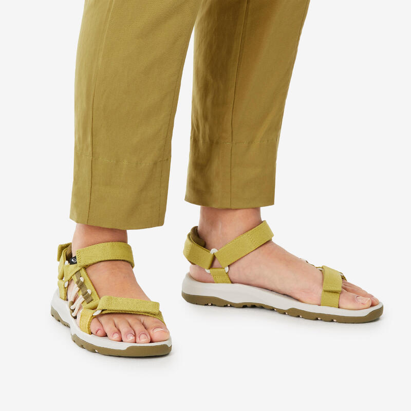 Pantalon en lin de randonnée - nh500 femme