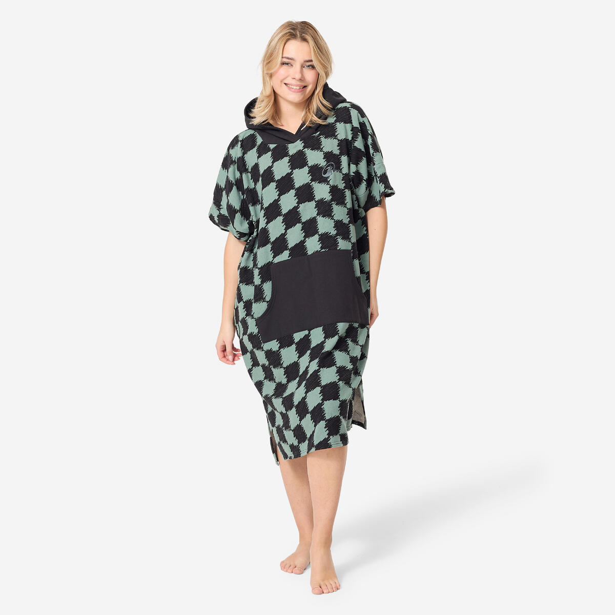 Poncho surf Adulte à partir de 150 cm - 500 Wavy khaki