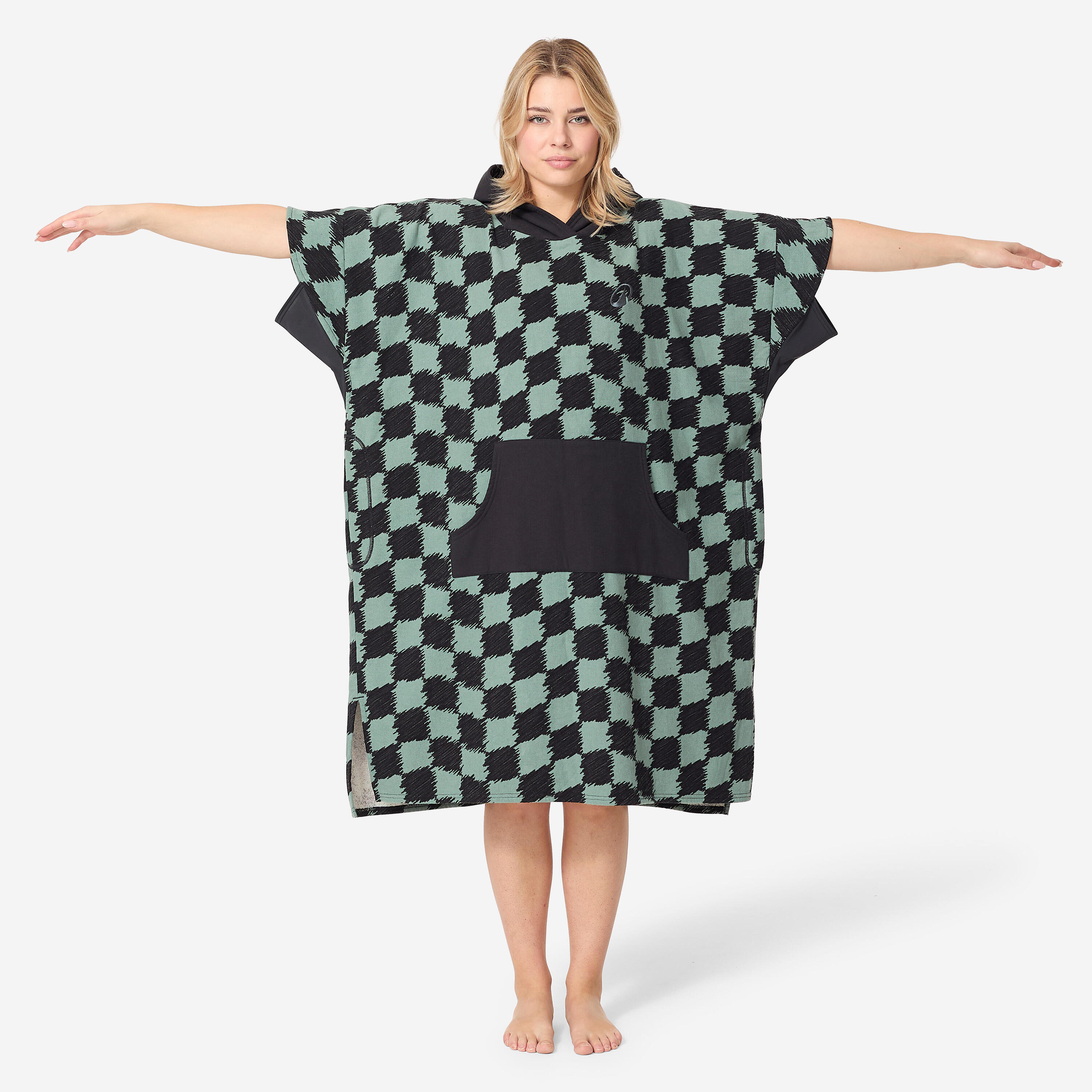 Surfponcho voor volwassenen Wavy 2/6