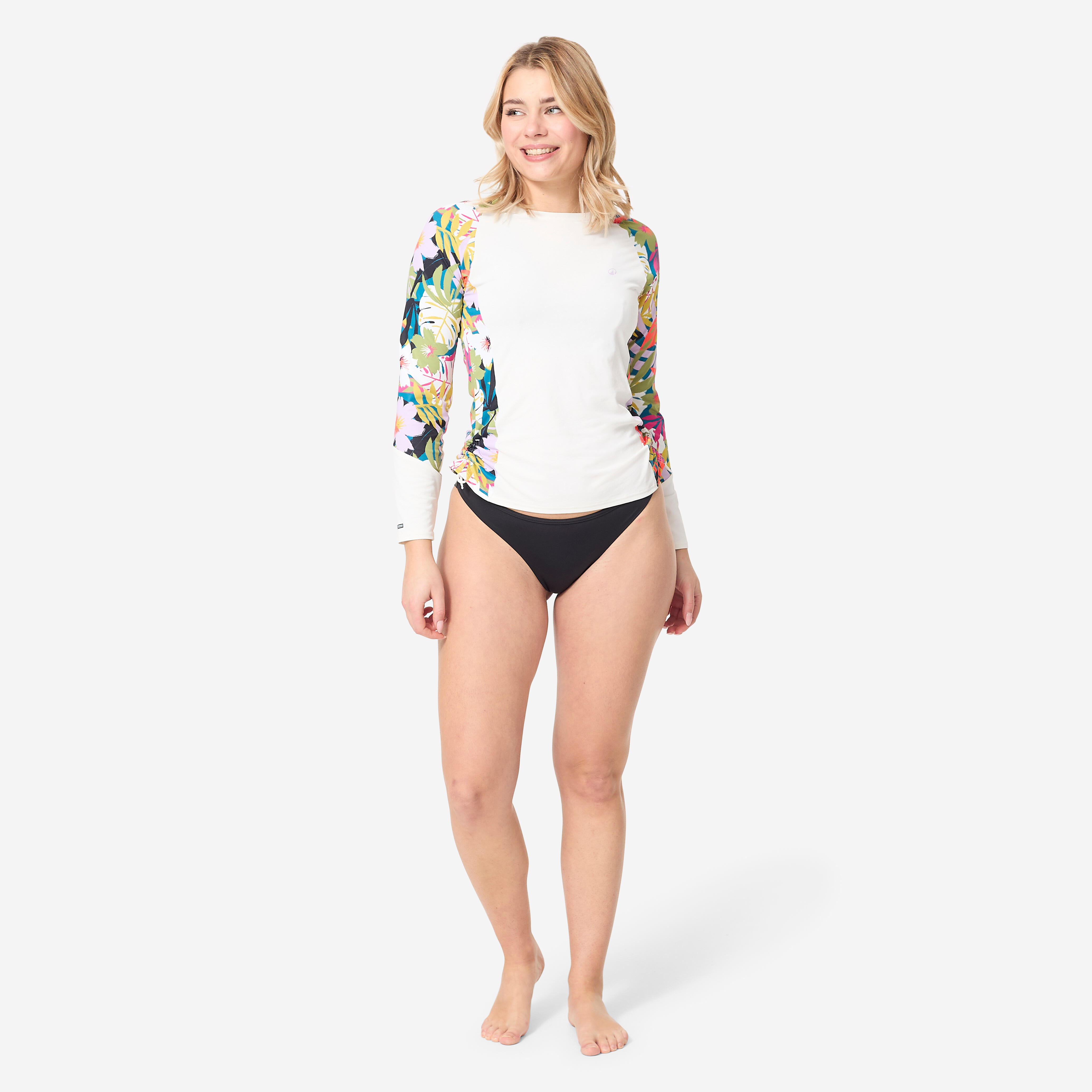 Women’s Surfing Long-Sleeved Anti-UV Rash Guard – Kanika - OLAIAN