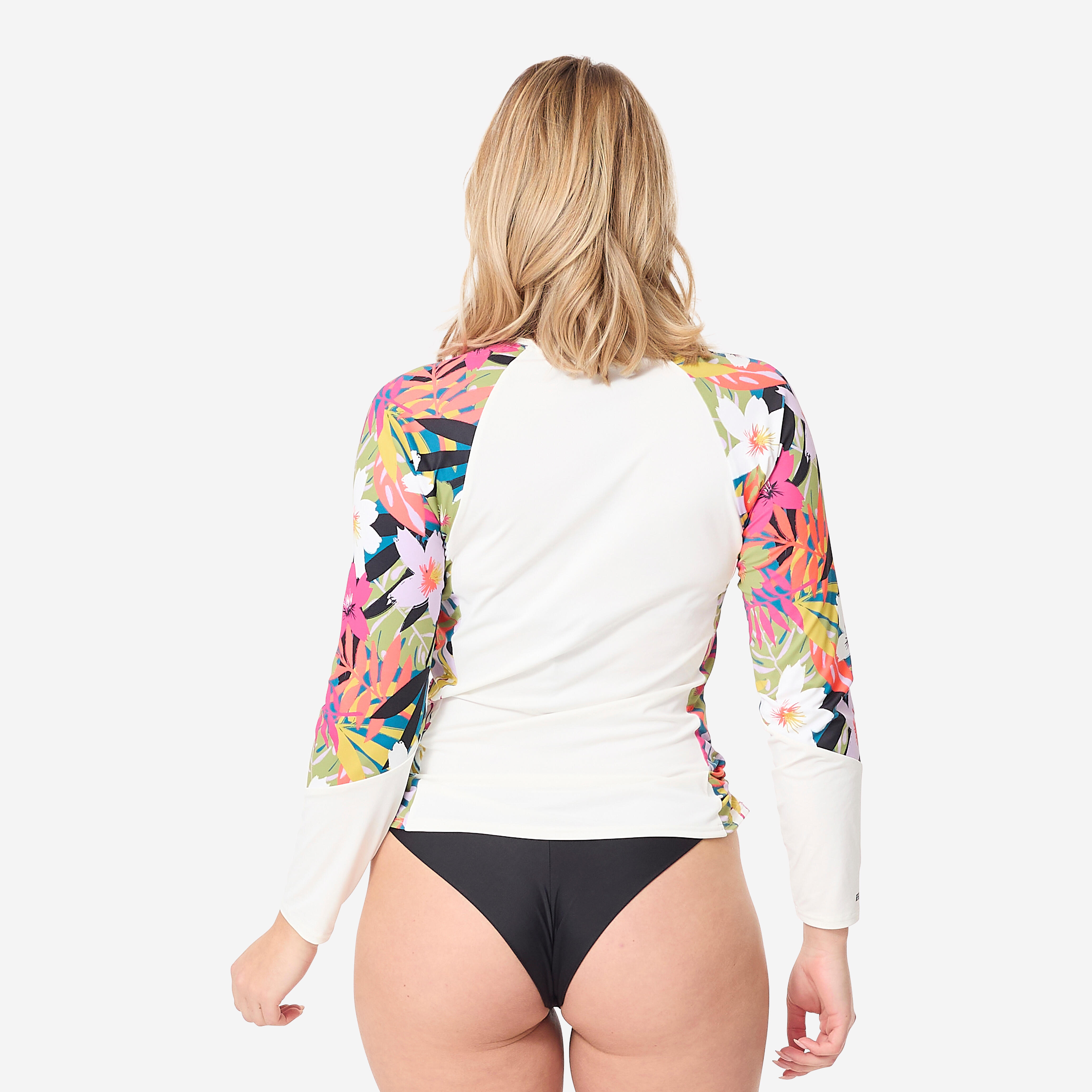 Women’s Surfing Long-Sleeved Anti-UV Rash Guard – Kanika - OLAIAN