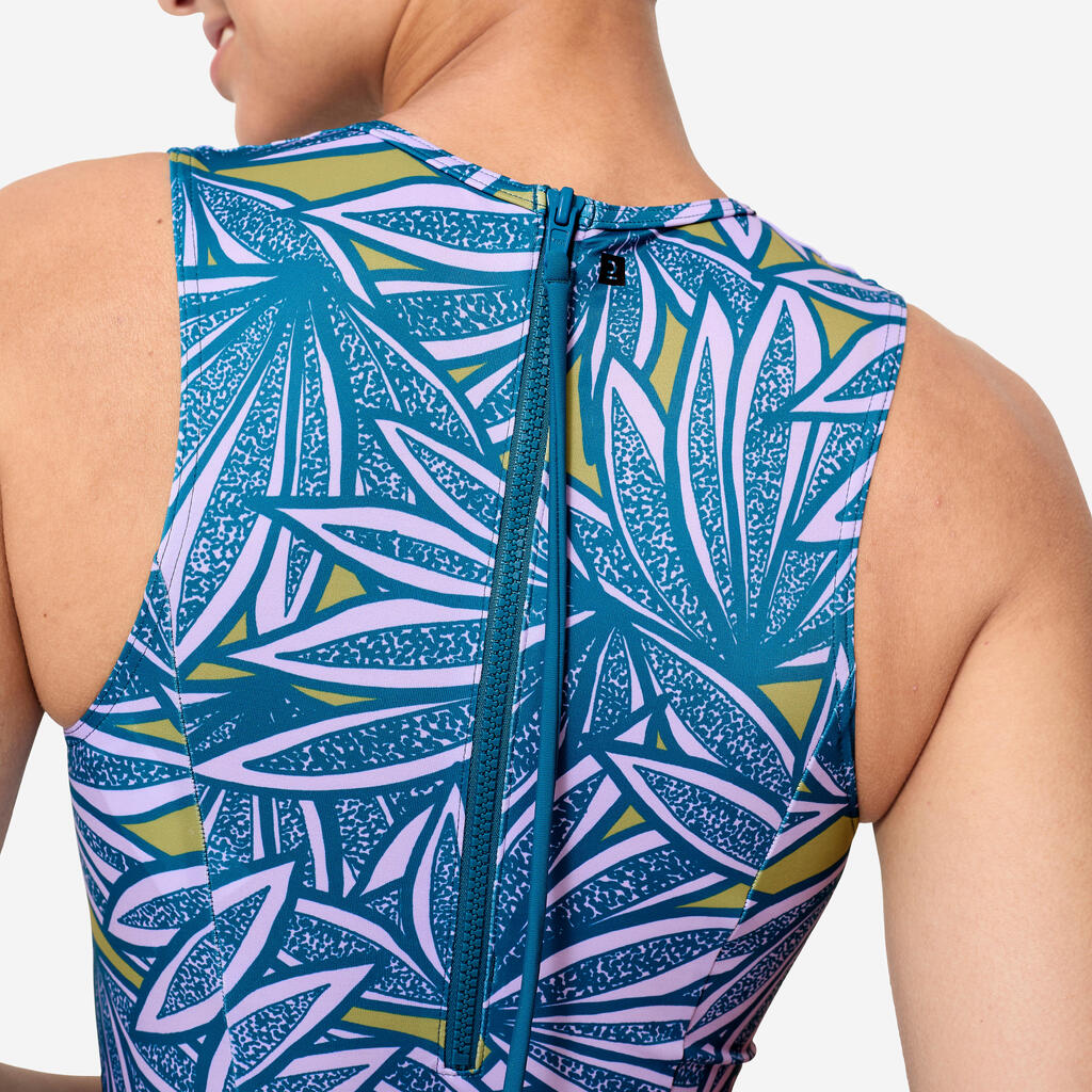 Maillot de bain de surf 1 pièce Femme - Carla bleu et violet