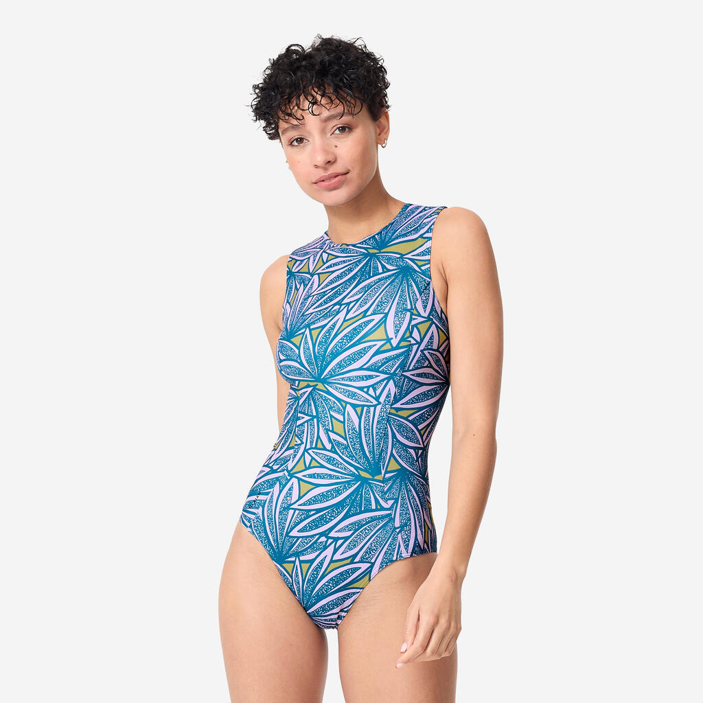 Maillot de bain de surf 1 pièce Femme - Carla bleu et violet