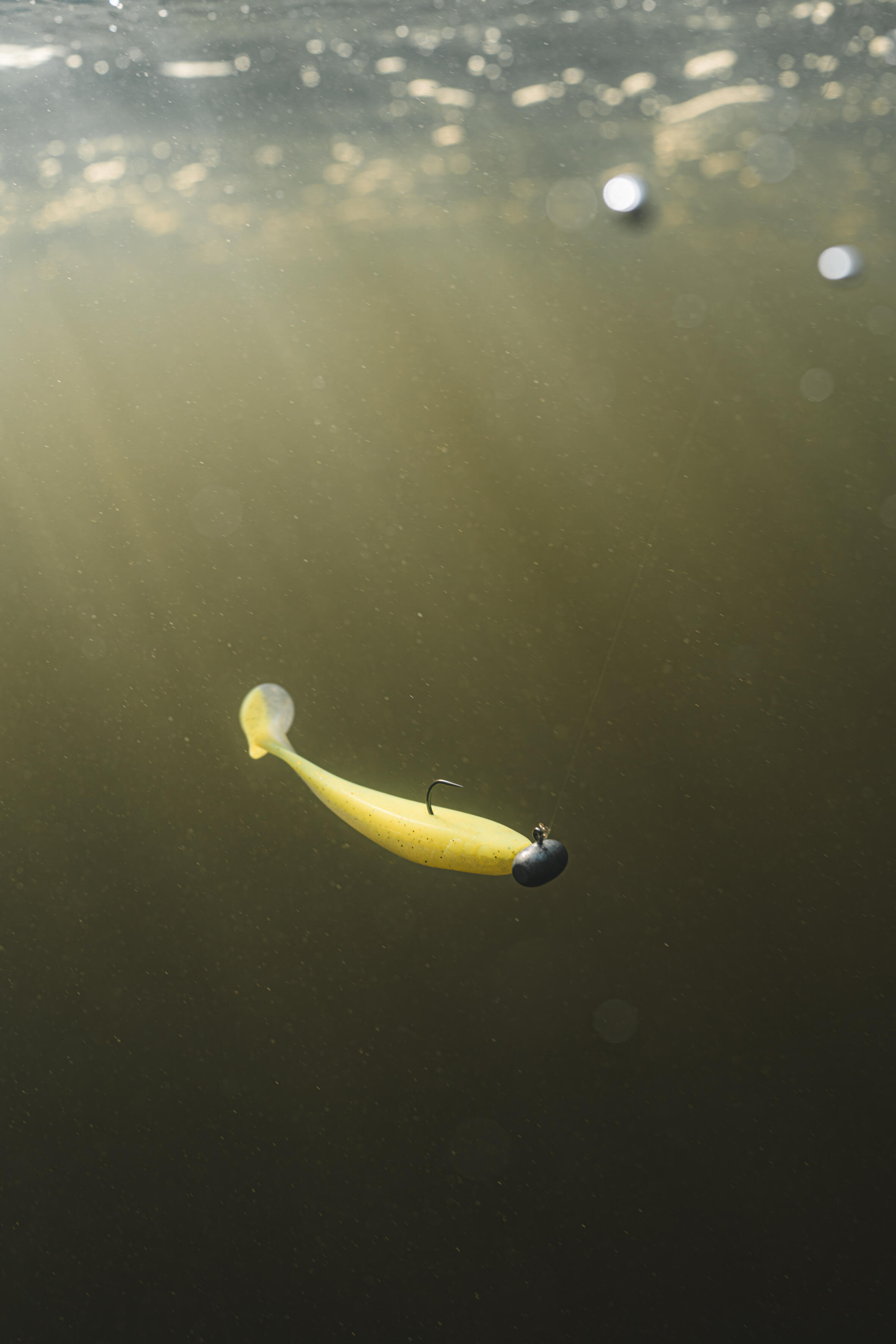 Gummifisch Yubari Fat Shad mit Lockstoff gelbgrün 6/10