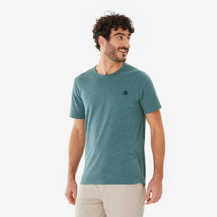 T-shirt de randonnée manches courtes homme, NH100 noir