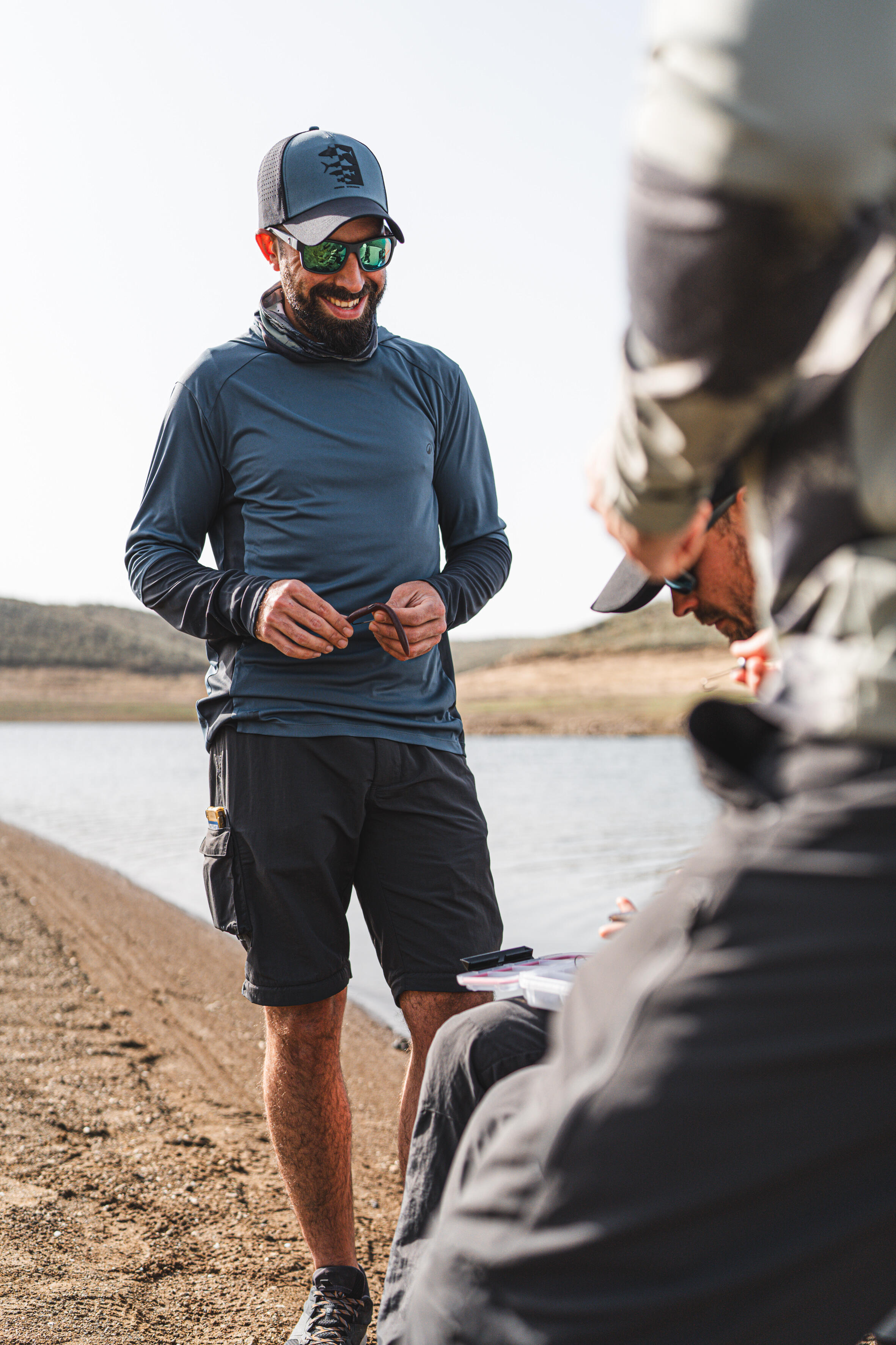 Fishing anti-UV T-shirt 500 with hood UPF 50+ 7/10