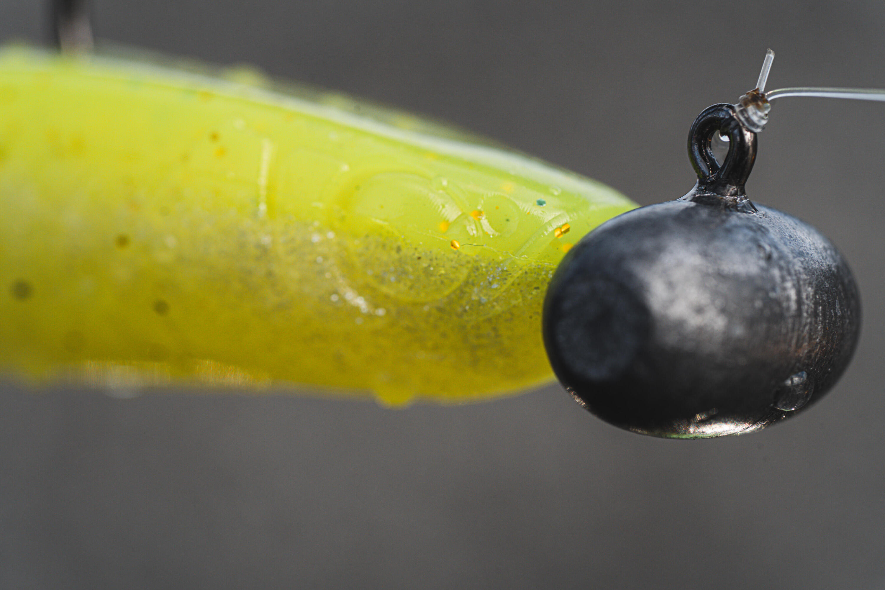 Gummiköder Yubari Fatshad mit Lockstoff gelbgrün  12/16