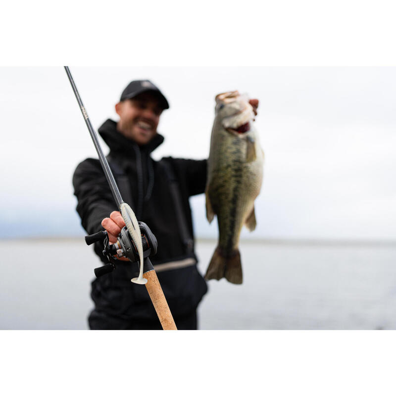 Leurre souple pêche YUBARI FAT SHAD avec attractant Dos Bleu