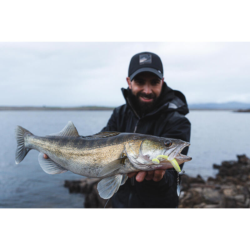 Nălucă flexibilă pescuit YUBARI FAT SHAD cu atractant Chartreuse 
