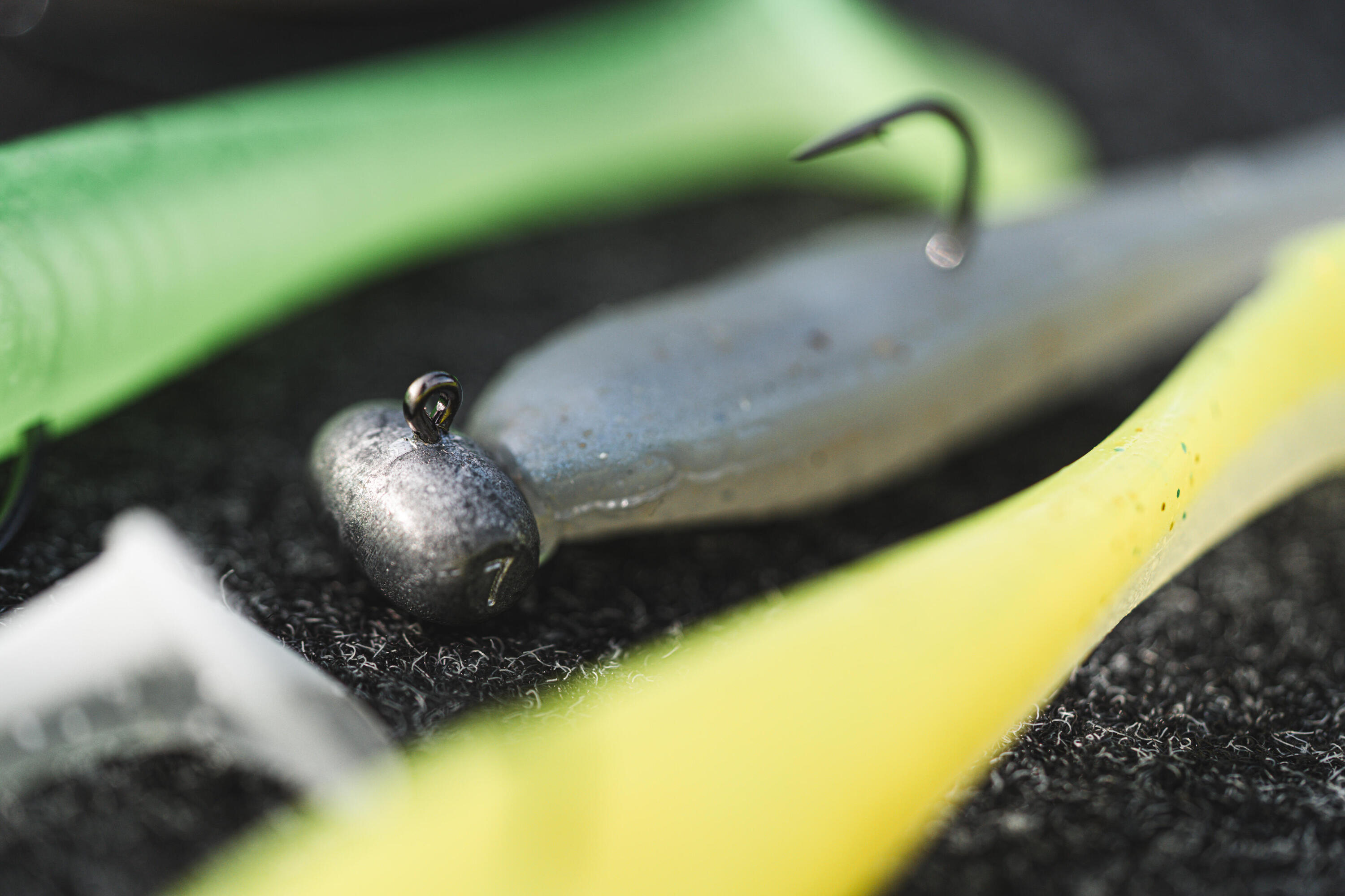 Amostra Flexível de Pesca YUBARI FAT SHAD com Atrativo Dorso Azul 7/9
