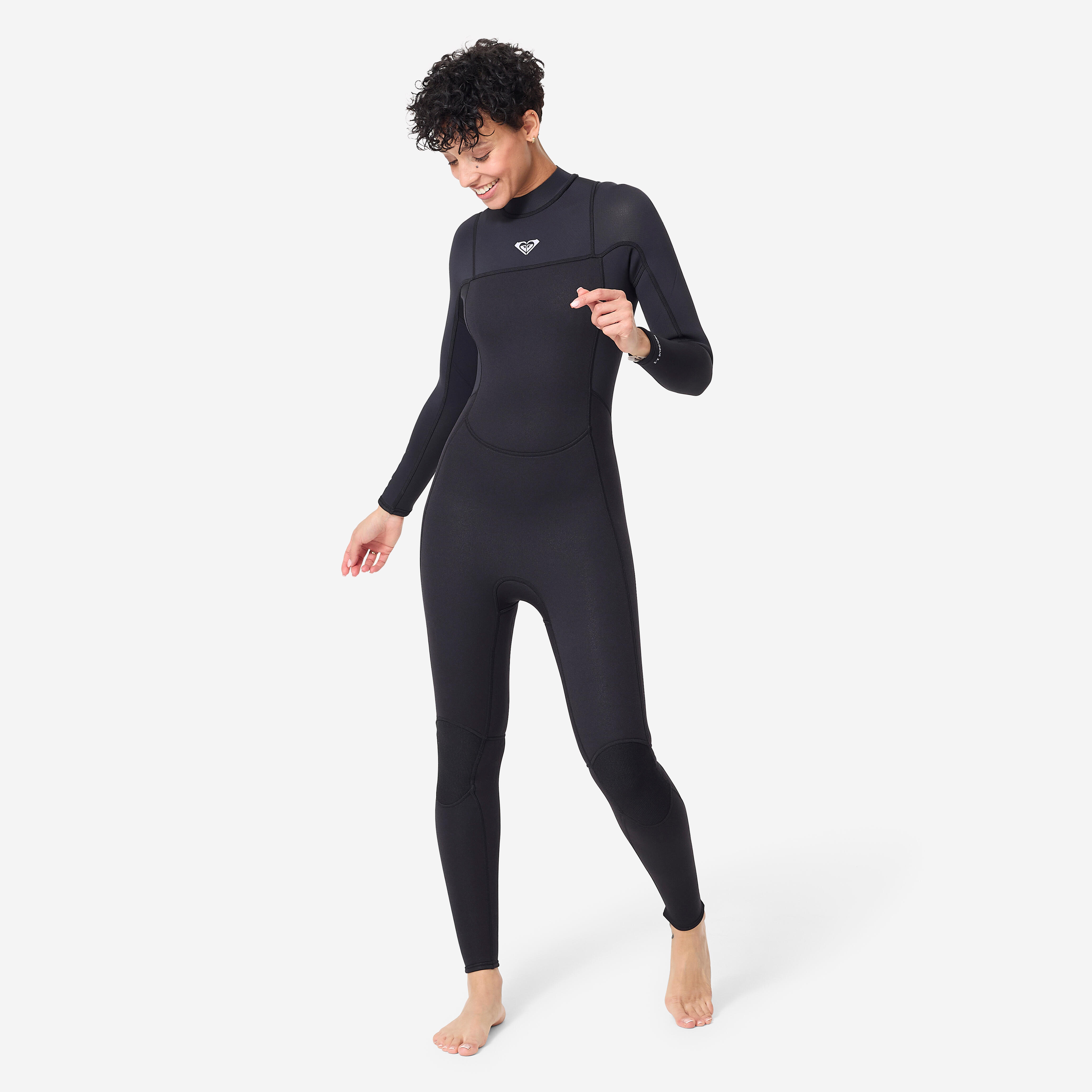 Combinezon cu fermoar la spate surf neopren 3/2 mm Prologue Negru Damă