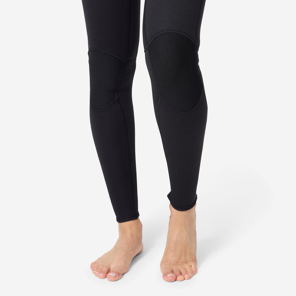 Women’s surfing back zip 3/2 mm neoprene wetsuit - Prologue black