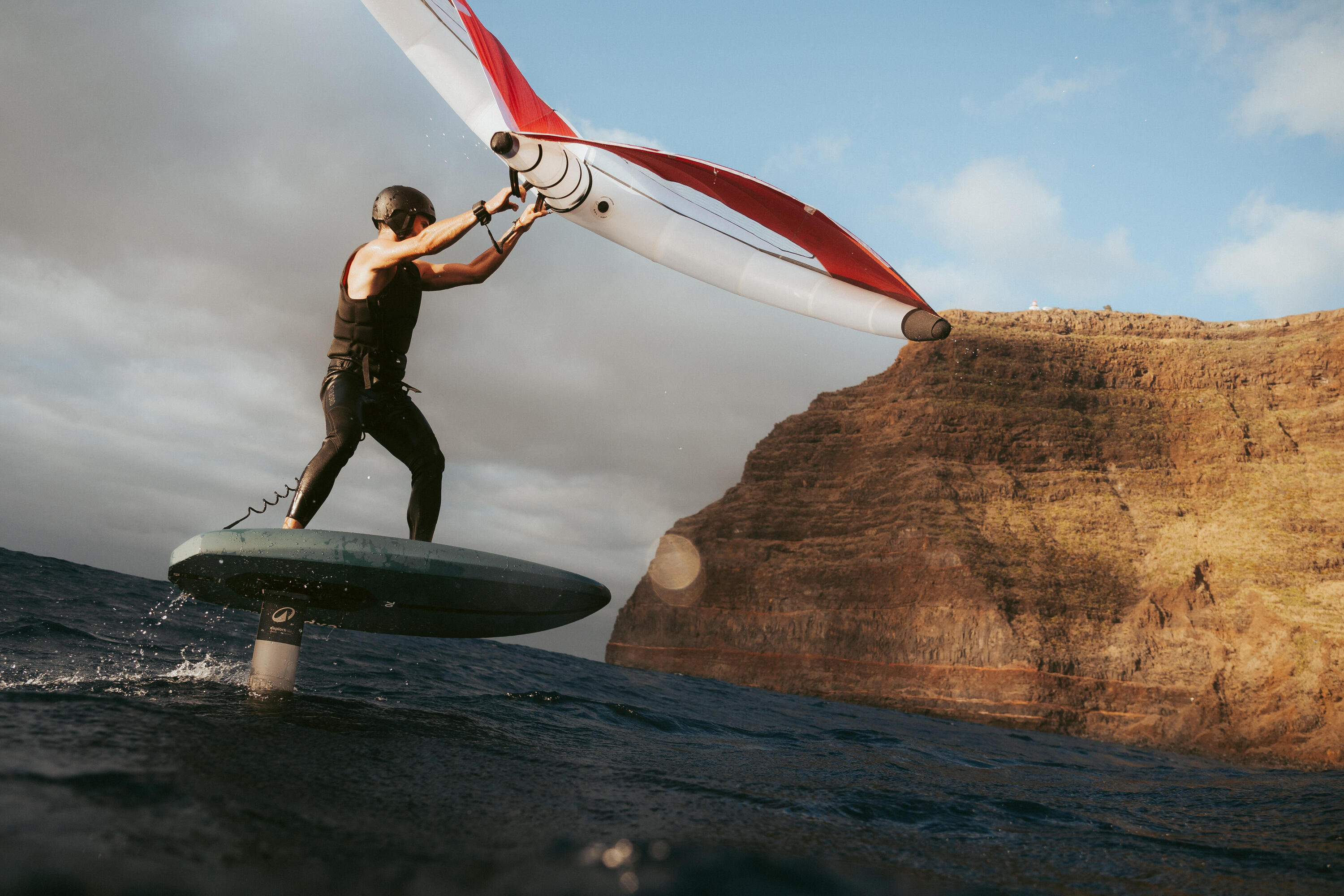 Auftriebsweste Prallschutzweste Herren 50 N lang 500 schwarz 17/17